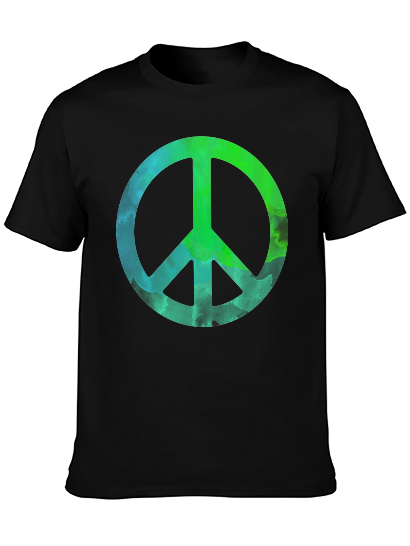 Peace Sign Graphic Tee - Mens Black T-Shirt