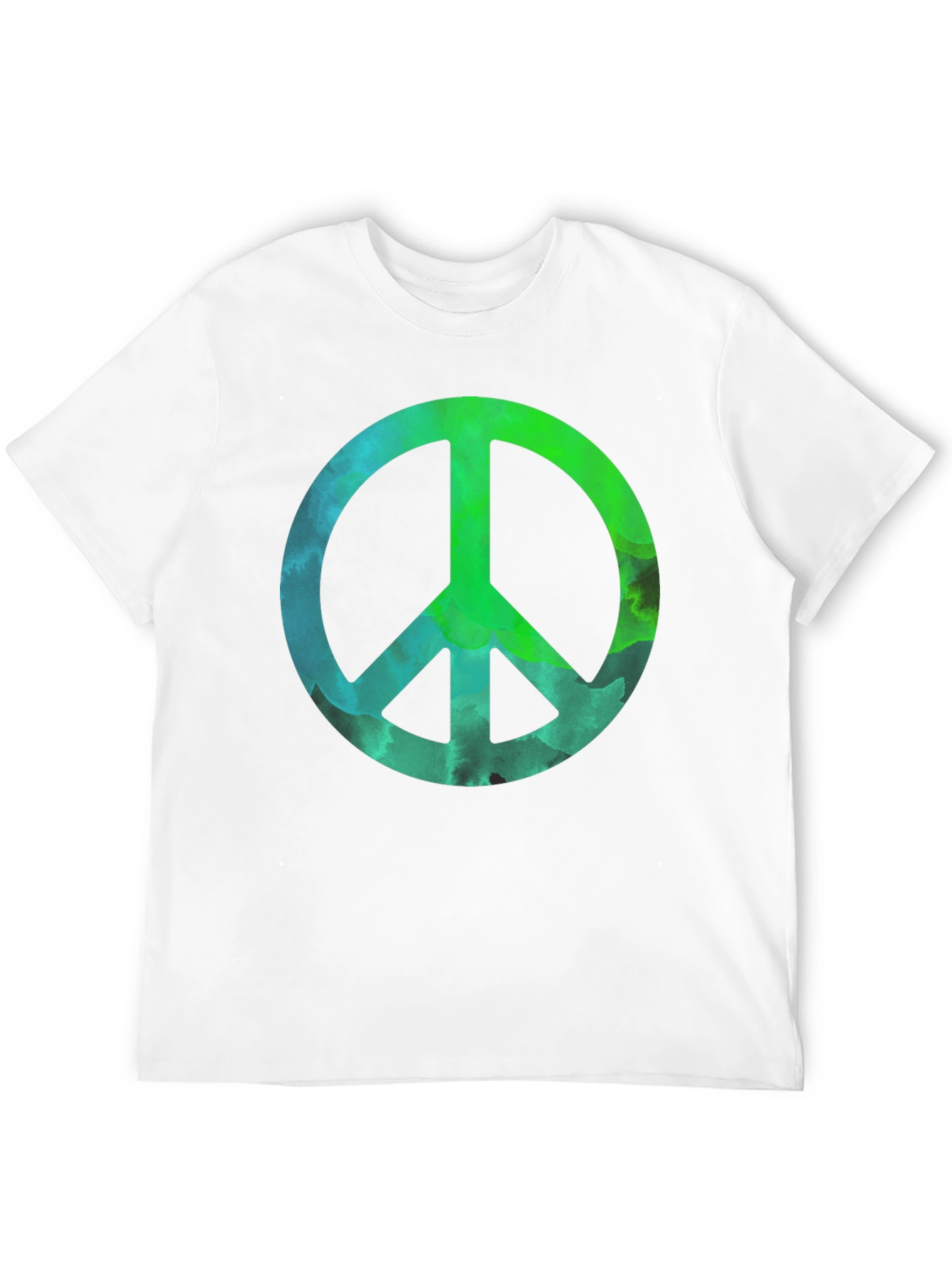 Peace Sign Graphic Tee - Mens Black T-Shirt