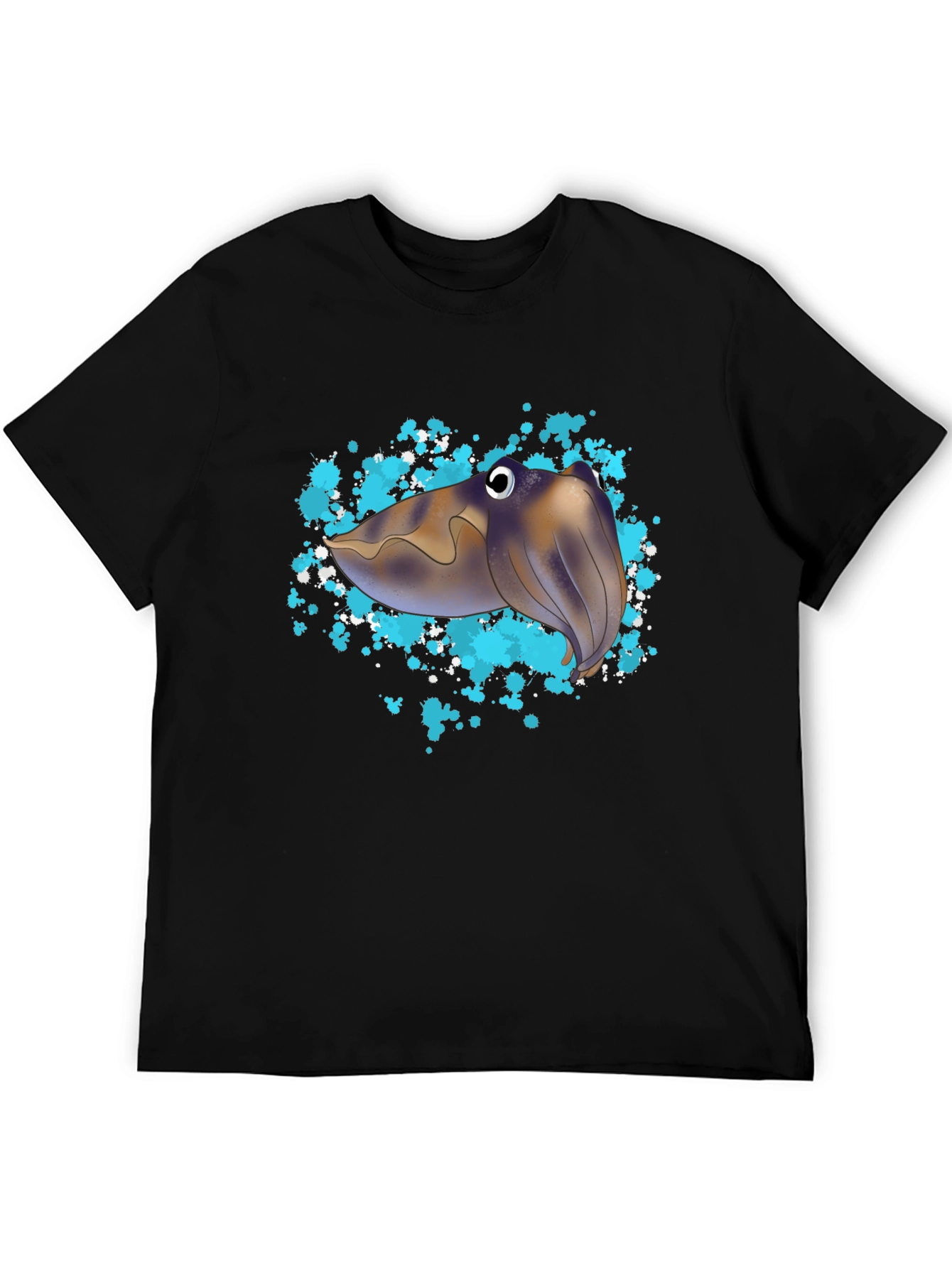 Cuttlefish Graphic Tee - Unique Sea Creature Design