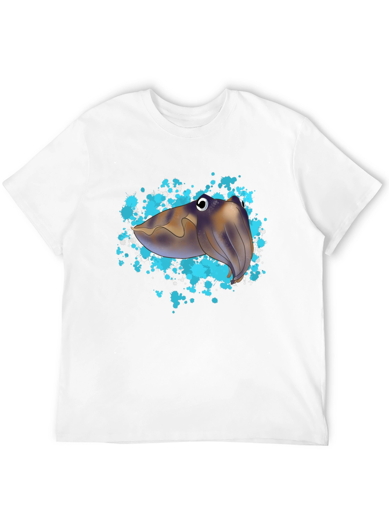 Cuttlefish Graphic Tee - Unique Sea Creature Design