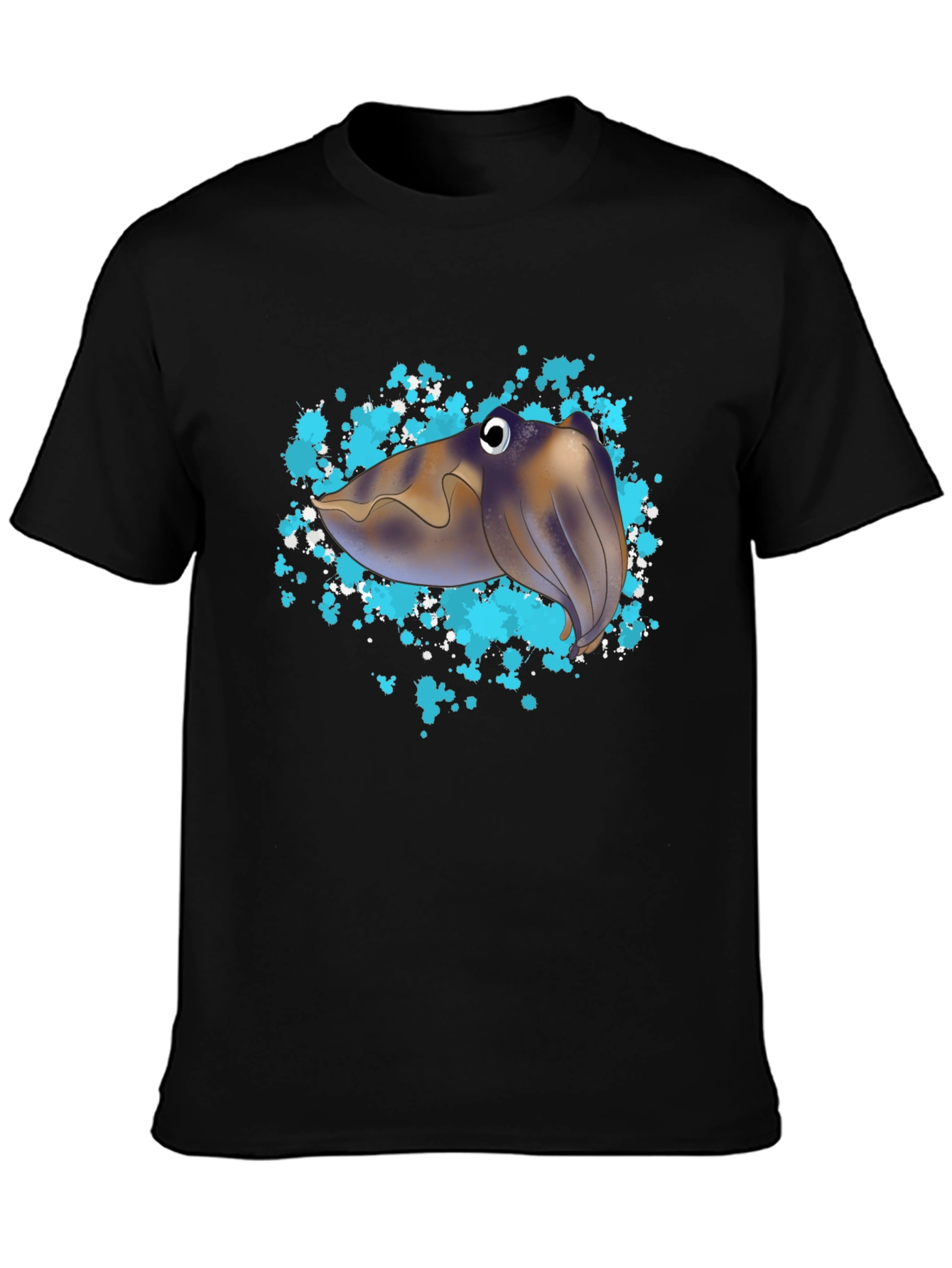 Cuttlefish Graphic Tee - Unique Sea Creature Design