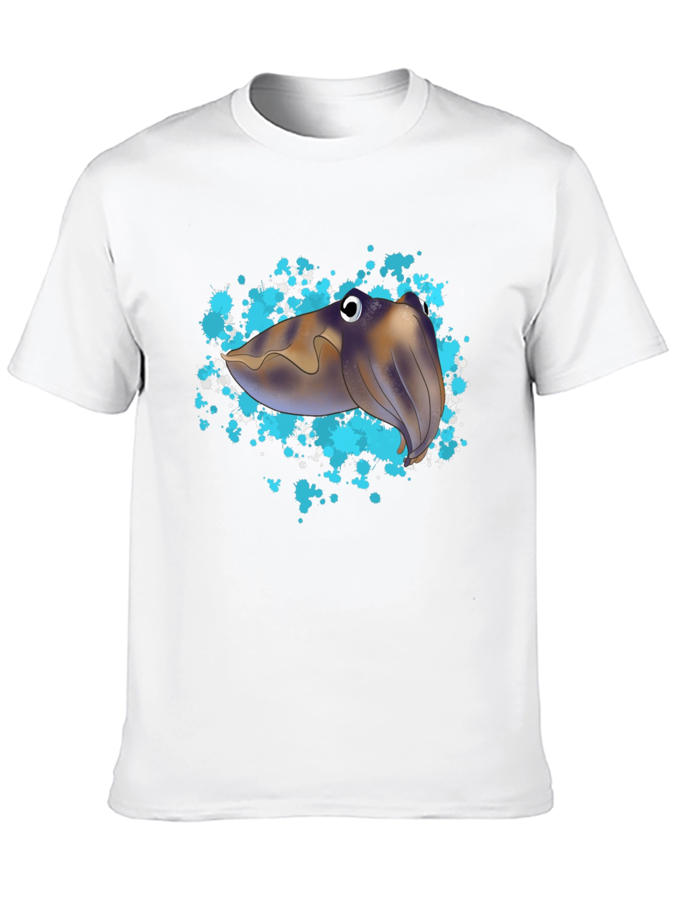 Cuttlefish Graphic Tee - Unique Sea Creature Design