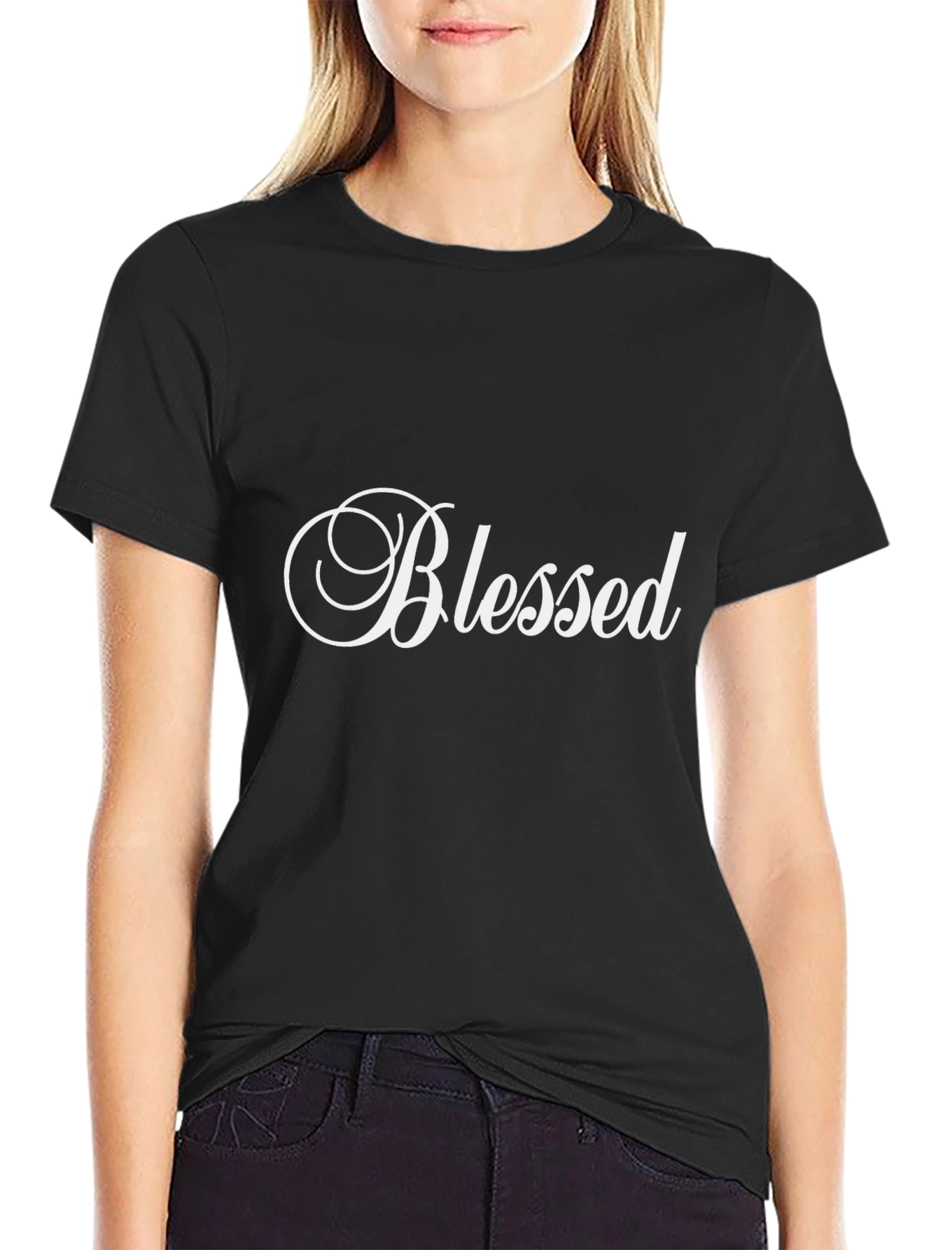 Blessed Graphic T-Shirt - Short Sleeve Crew Neck