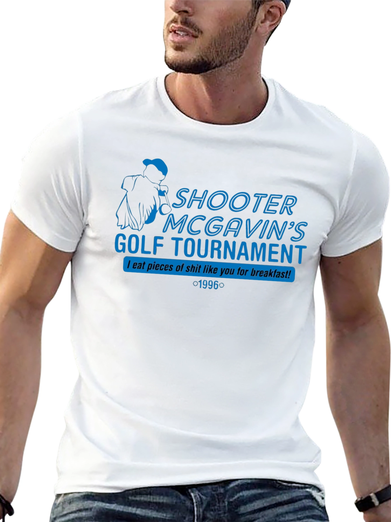 Shooter McGavins Golf Tournament Black T-Shirt