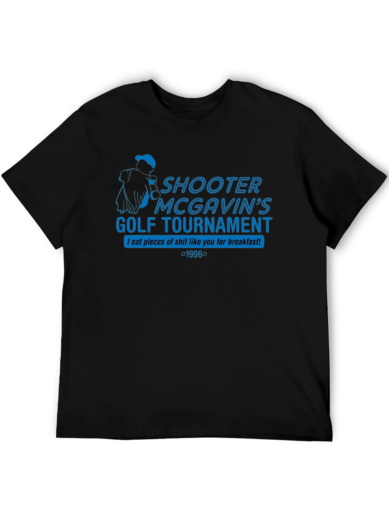 Shooter McGavins Golf Tournament Black T-Shirt