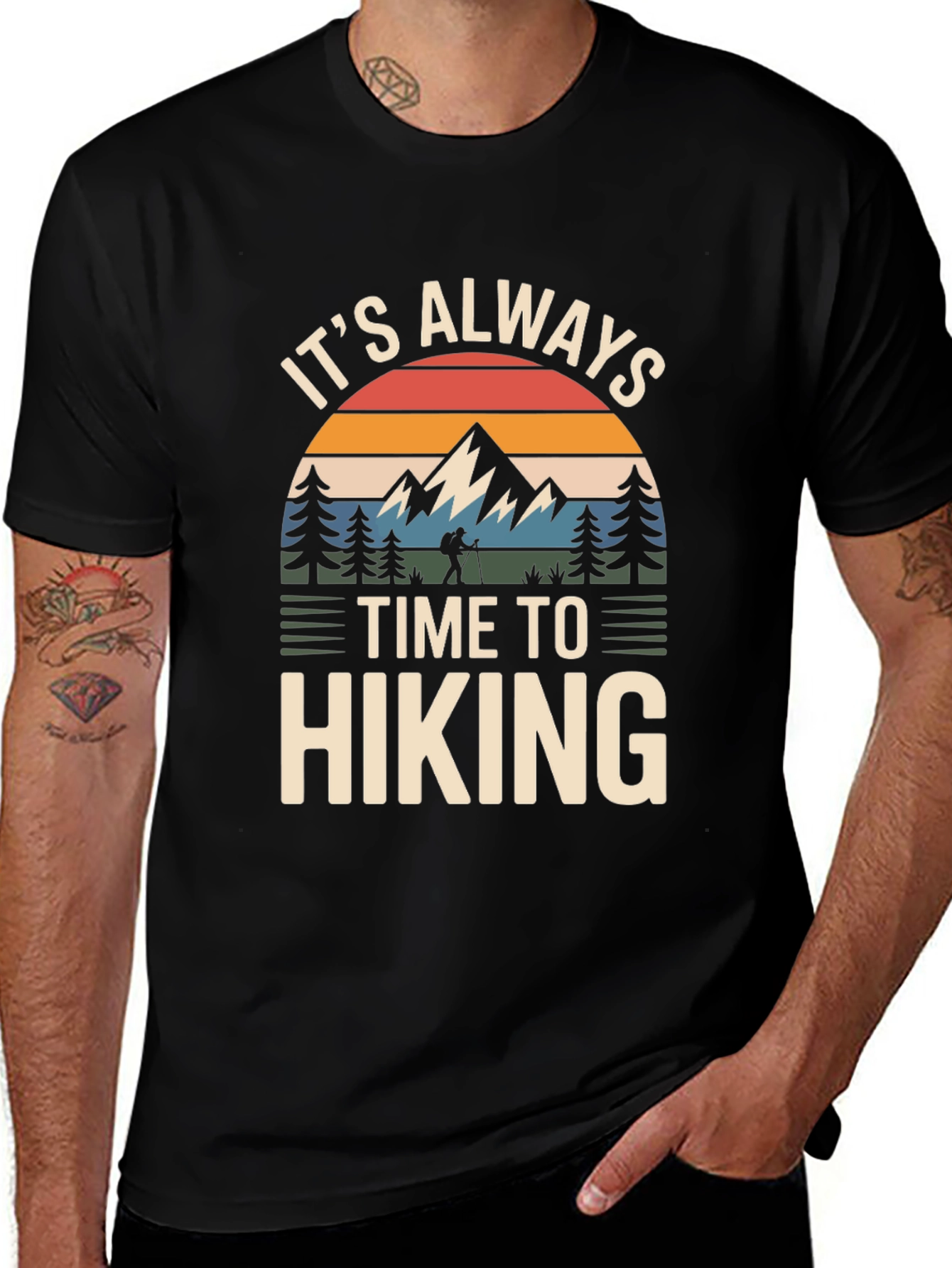 Its Always Time To Hiking Graphic T-Shirt