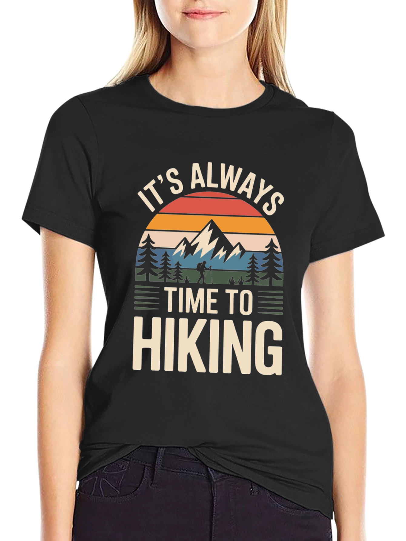 Its Always Time To Hiking Graphic T-Shirt