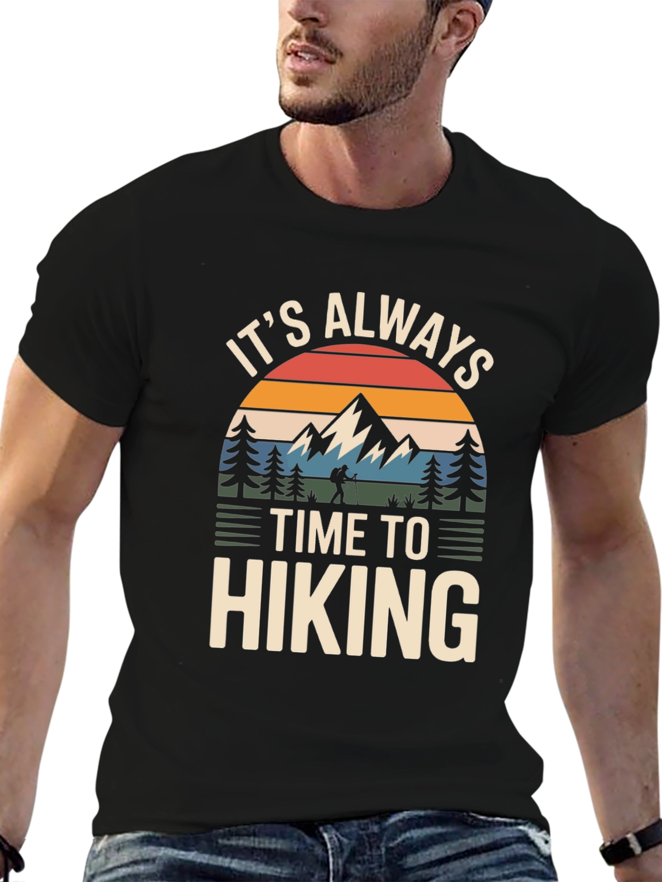 Its Always Time To Hiking Graphic T-Shirt