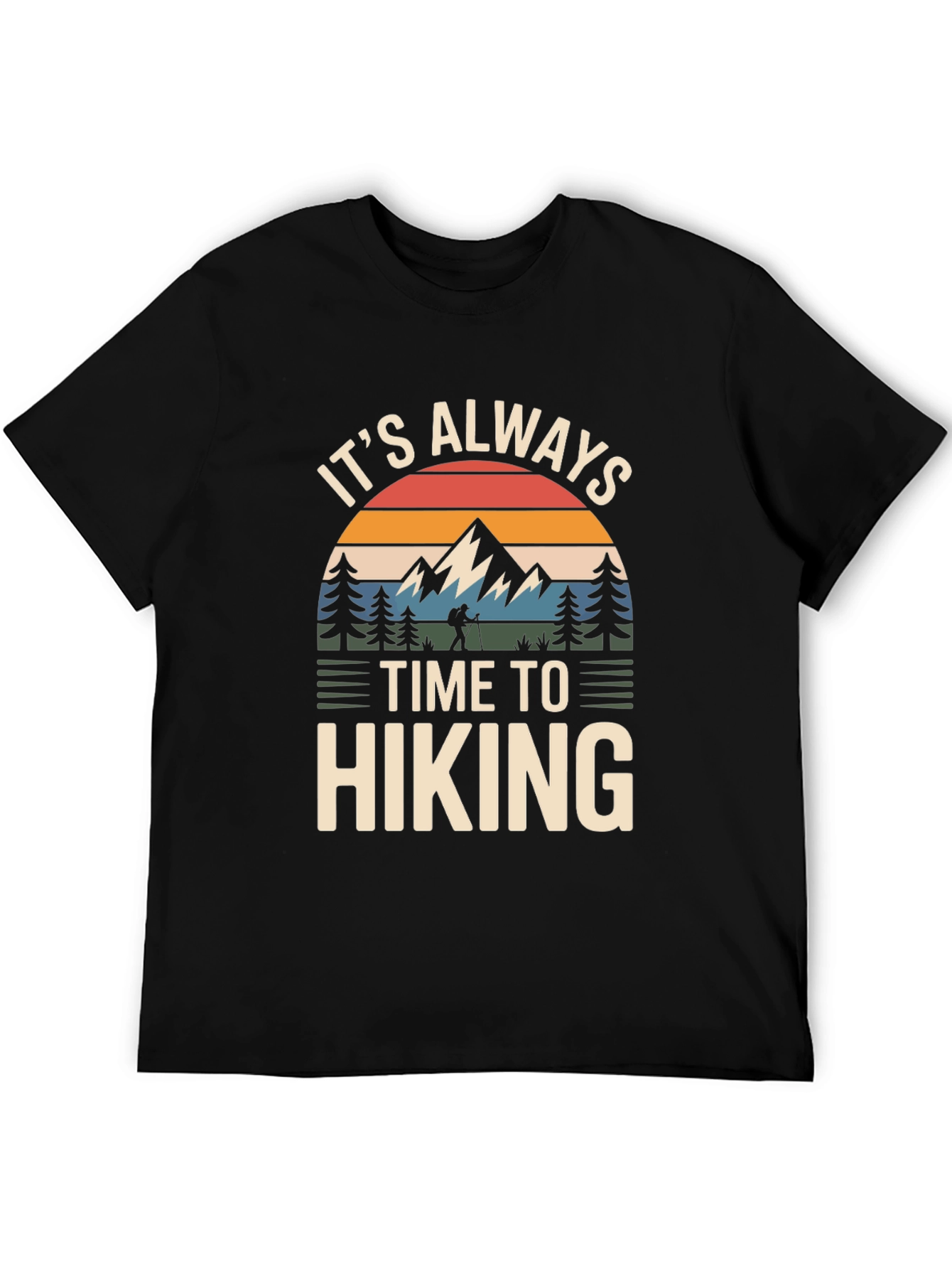 Its Always Time To Hiking Graphic T-Shirt