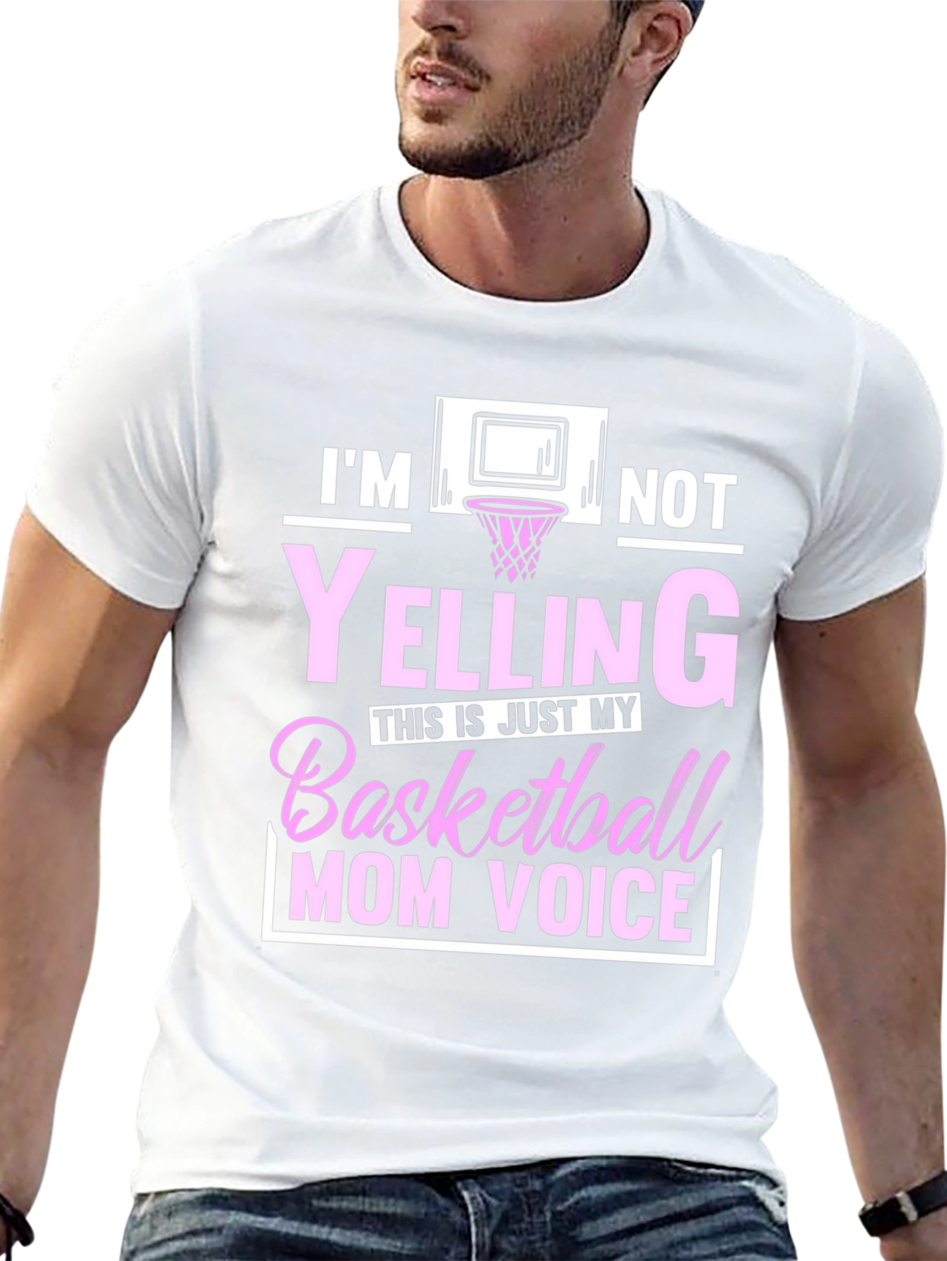 Basketball Mom Voice T-Shirt - Funny Graphic Tee