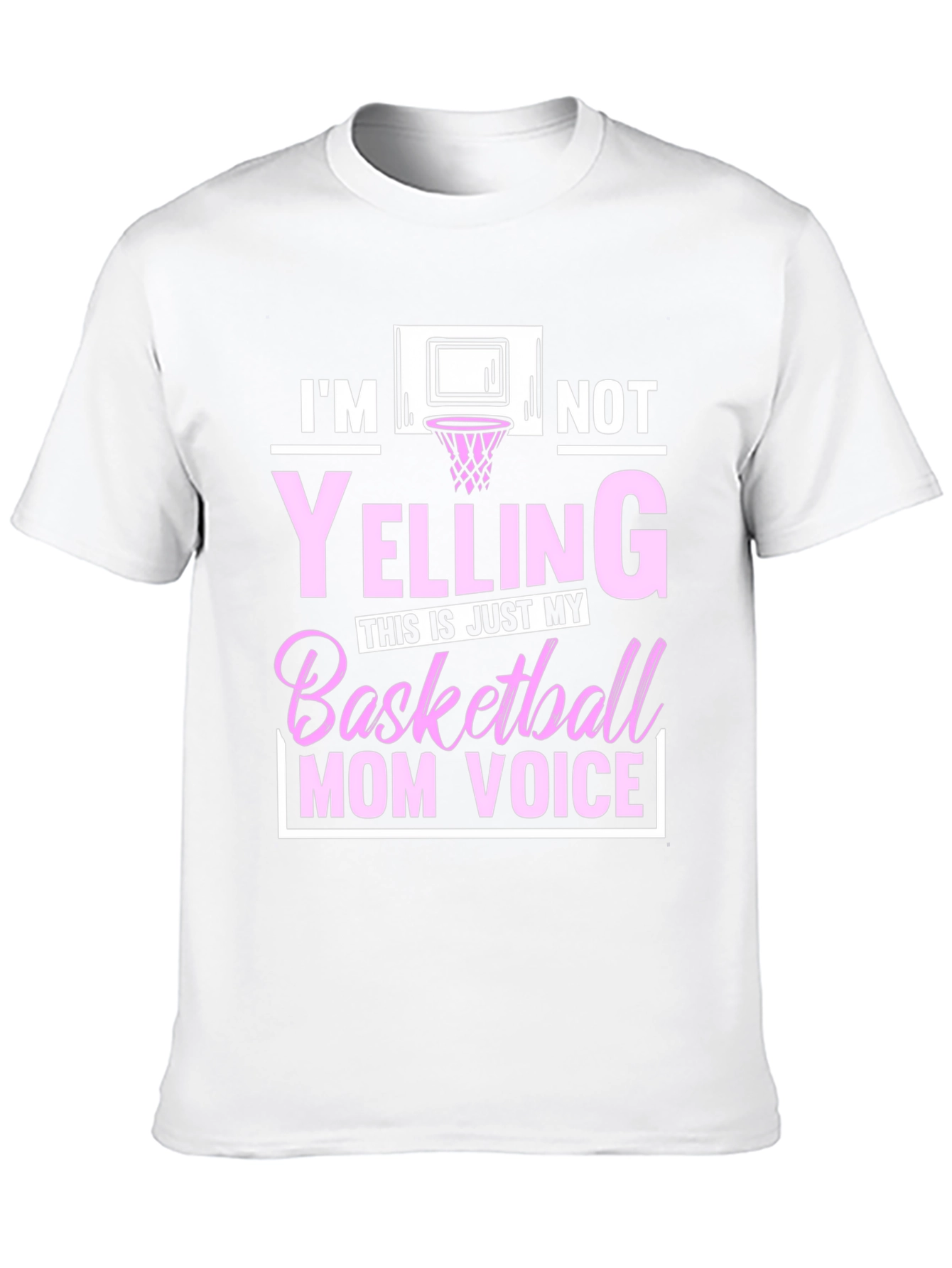 Basketball Mom Voice T-Shirt - Funny Graphic Tee