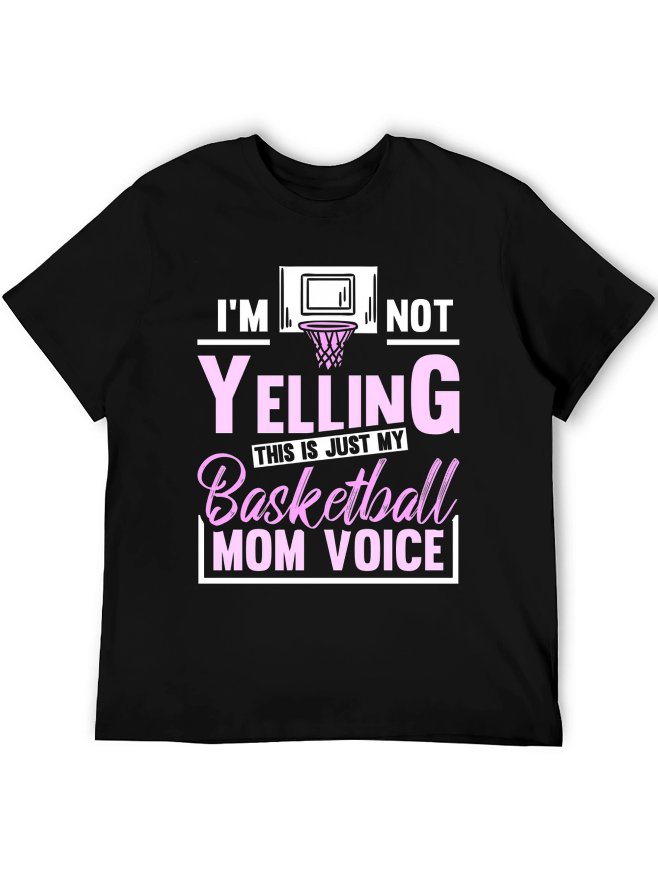 Basketball Mom Voice T-Shirt - Funny Graphic Tee