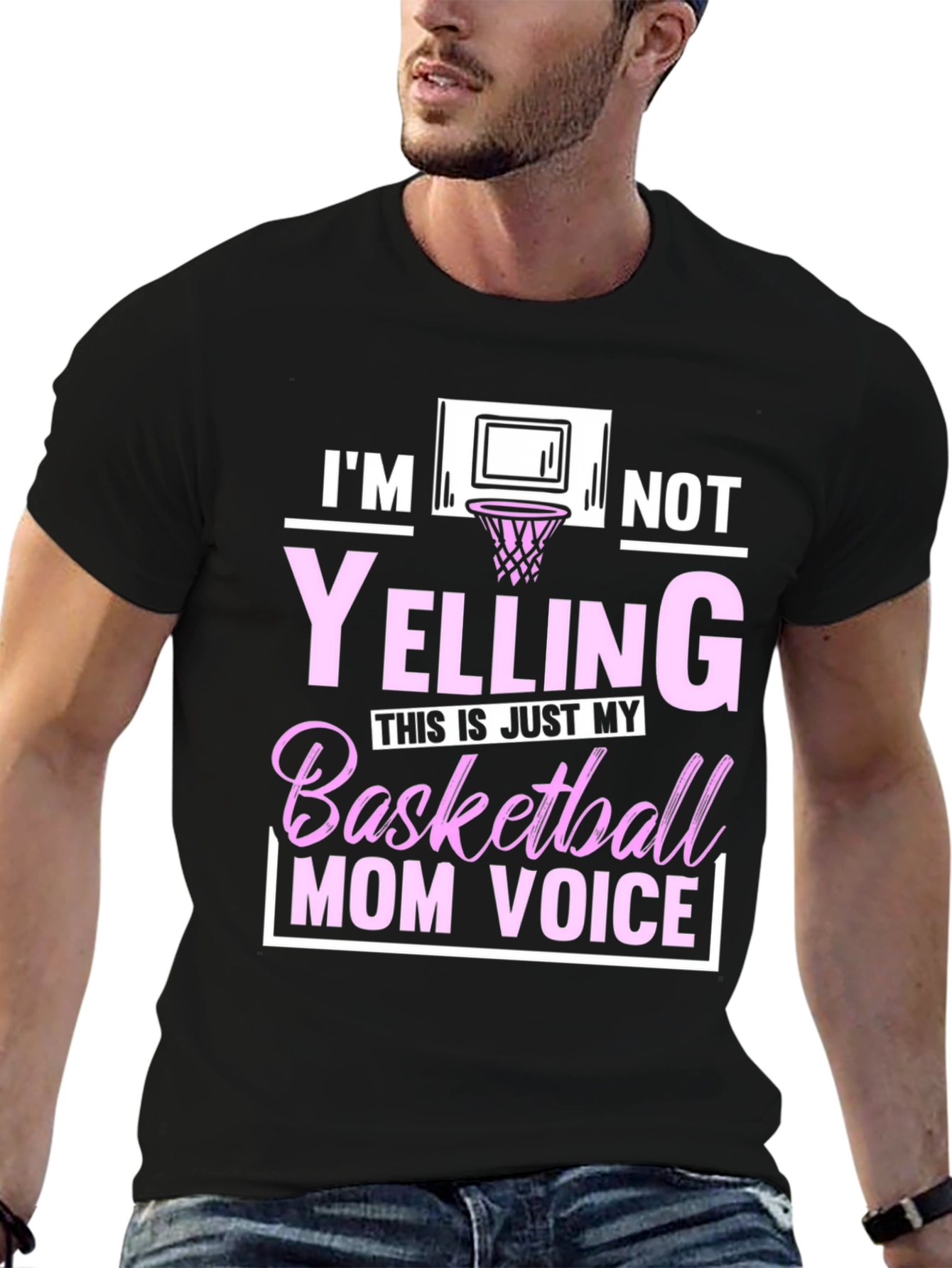 Basketball Mom Voice T-Shirt - Funny Graphic Tee