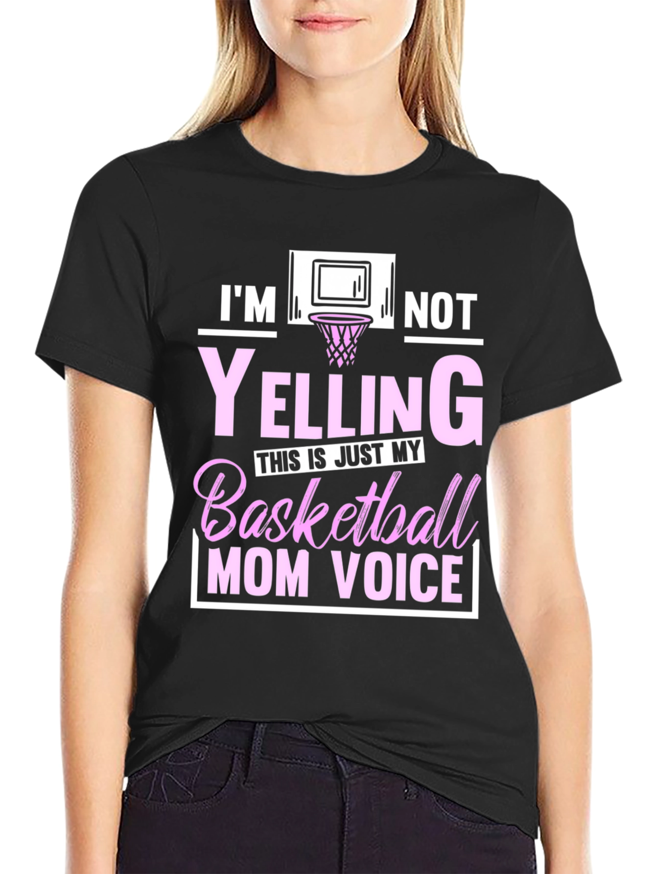 Basketball Mom Voice T-Shirt - Funny Graphic Tee