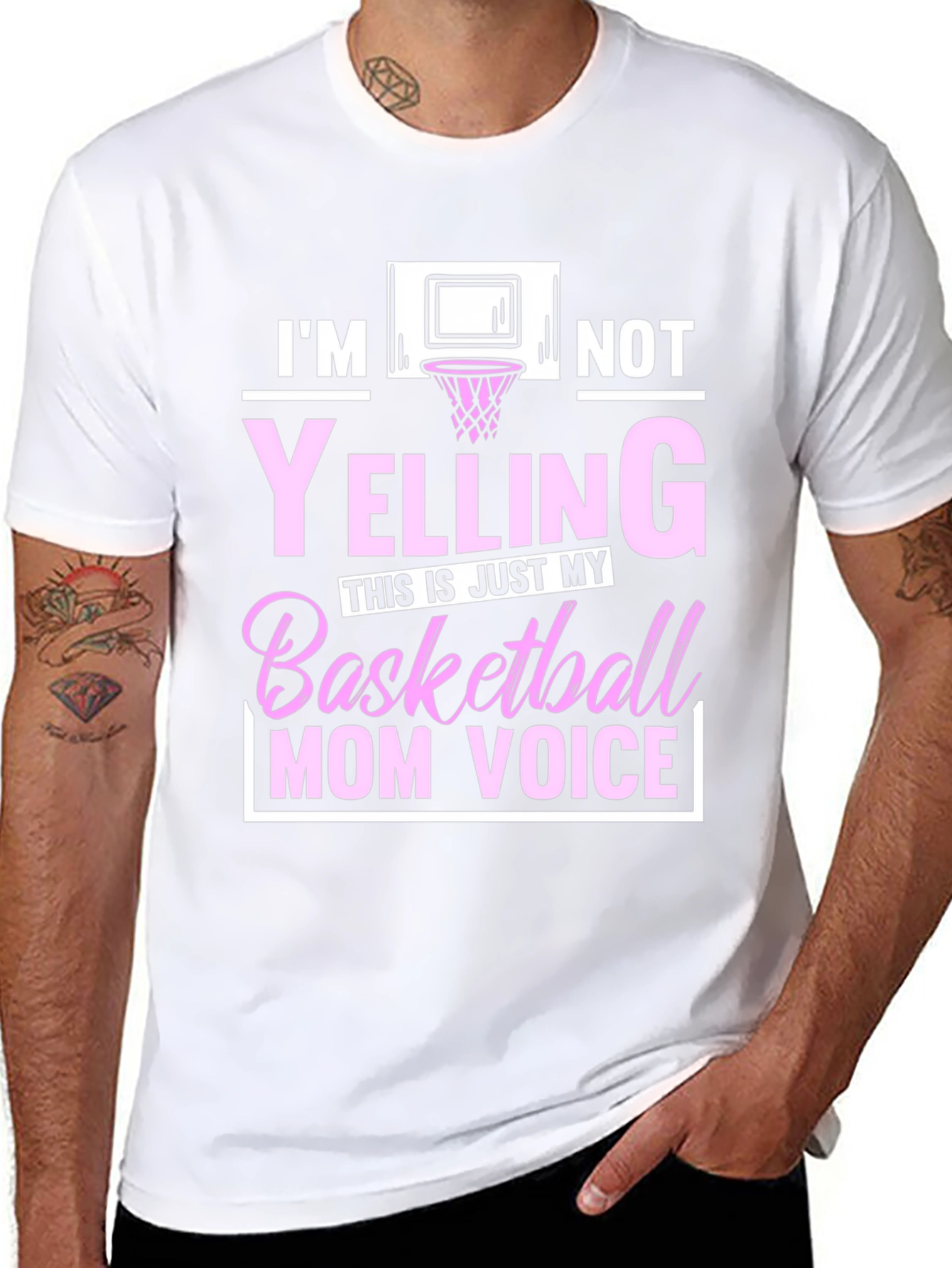 Basketball Mom Voice T-Shirt - Funny Graphic Tee