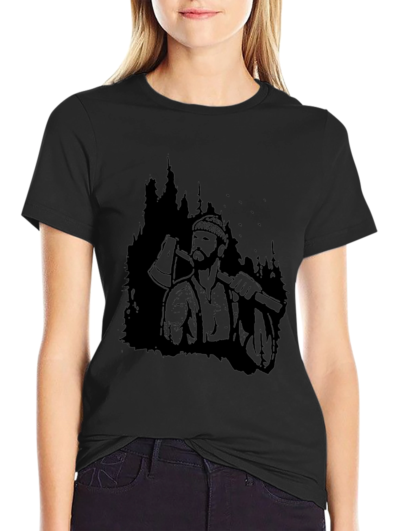 Lumberjack Graphic Tee - Classic Black T-Shirt