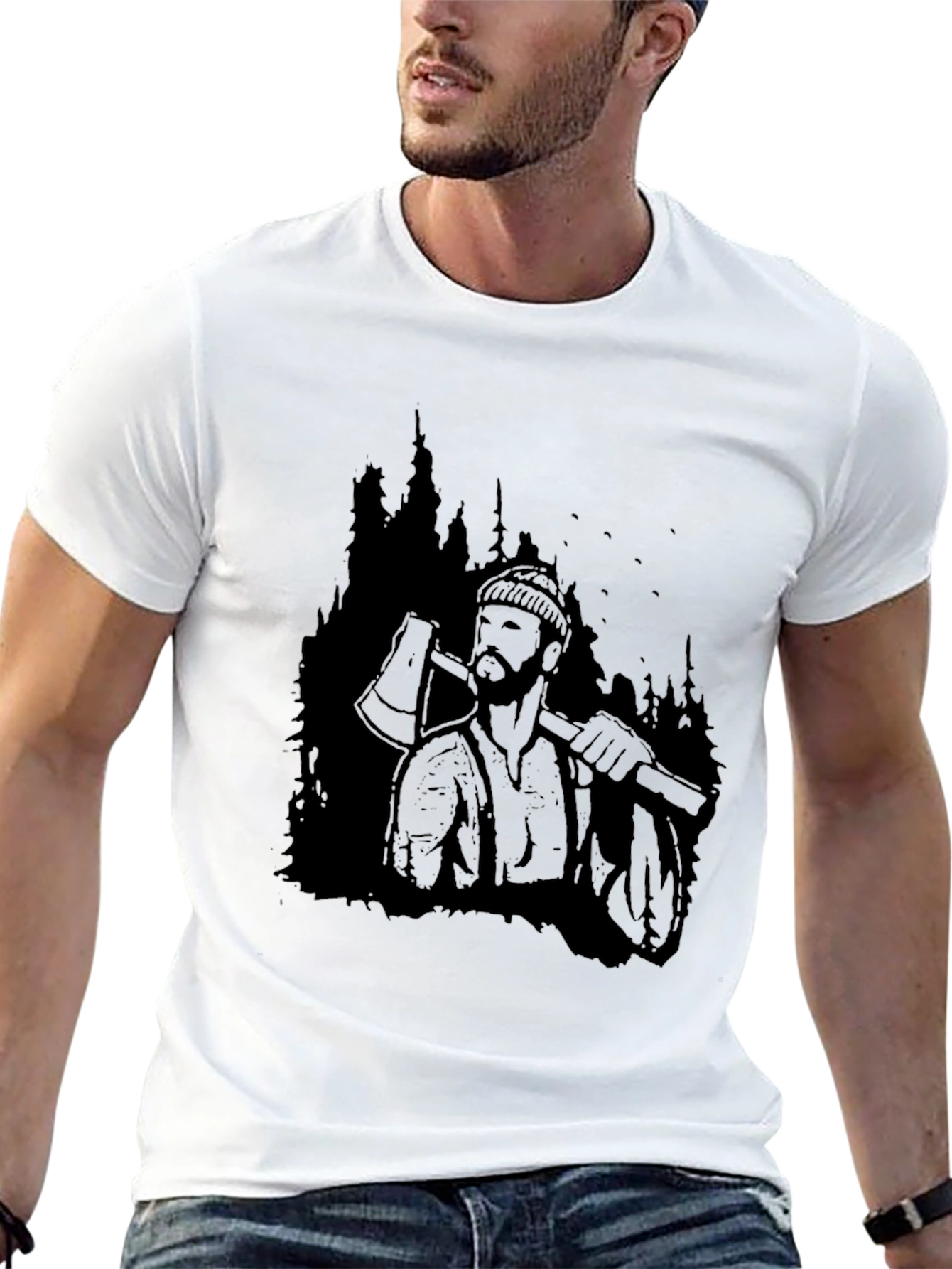 Lumberjack Graphic Tee - Classic Black T-Shirt