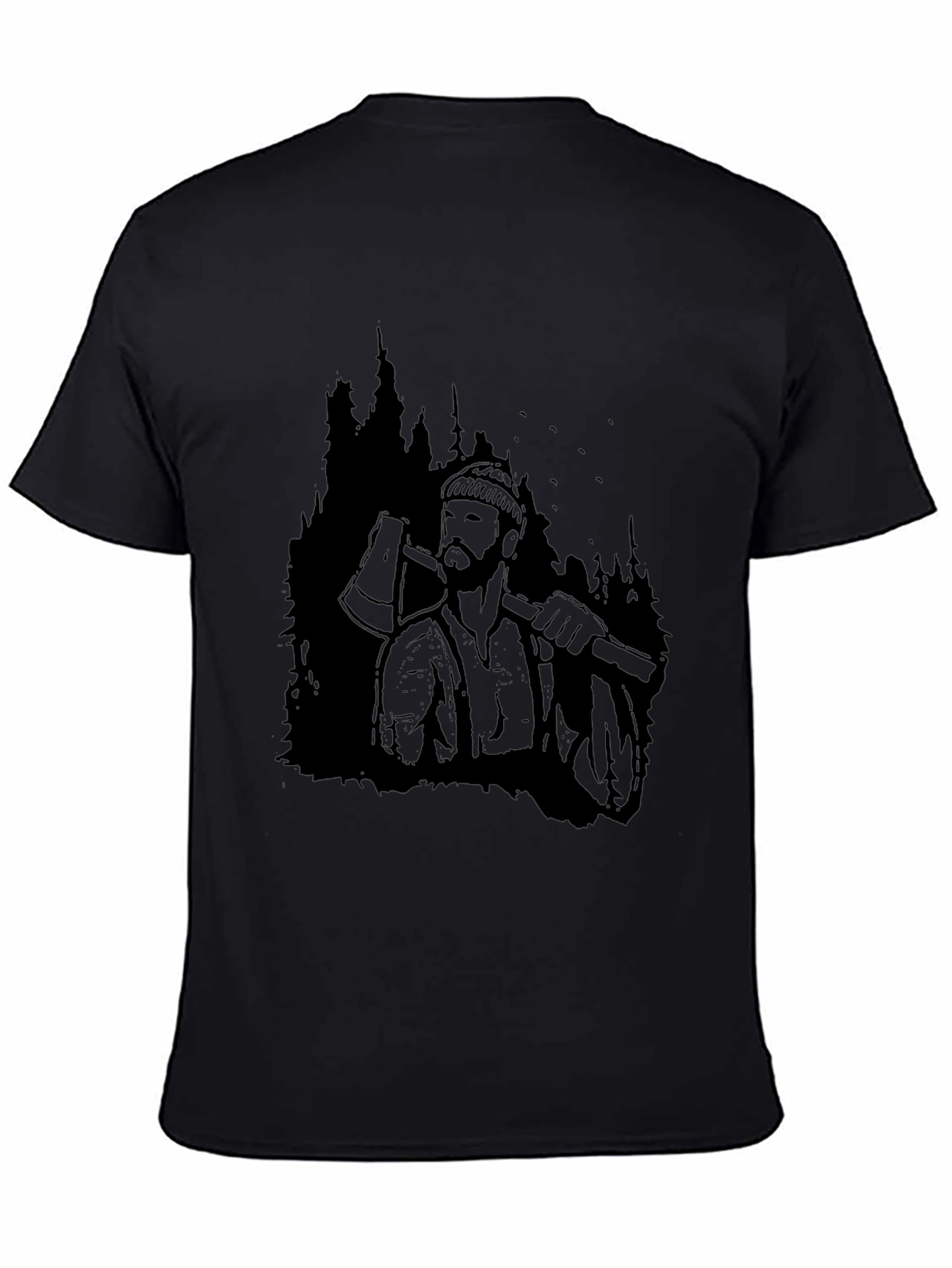 Lumberjack Graphic Tee - Classic Black T-Shirt