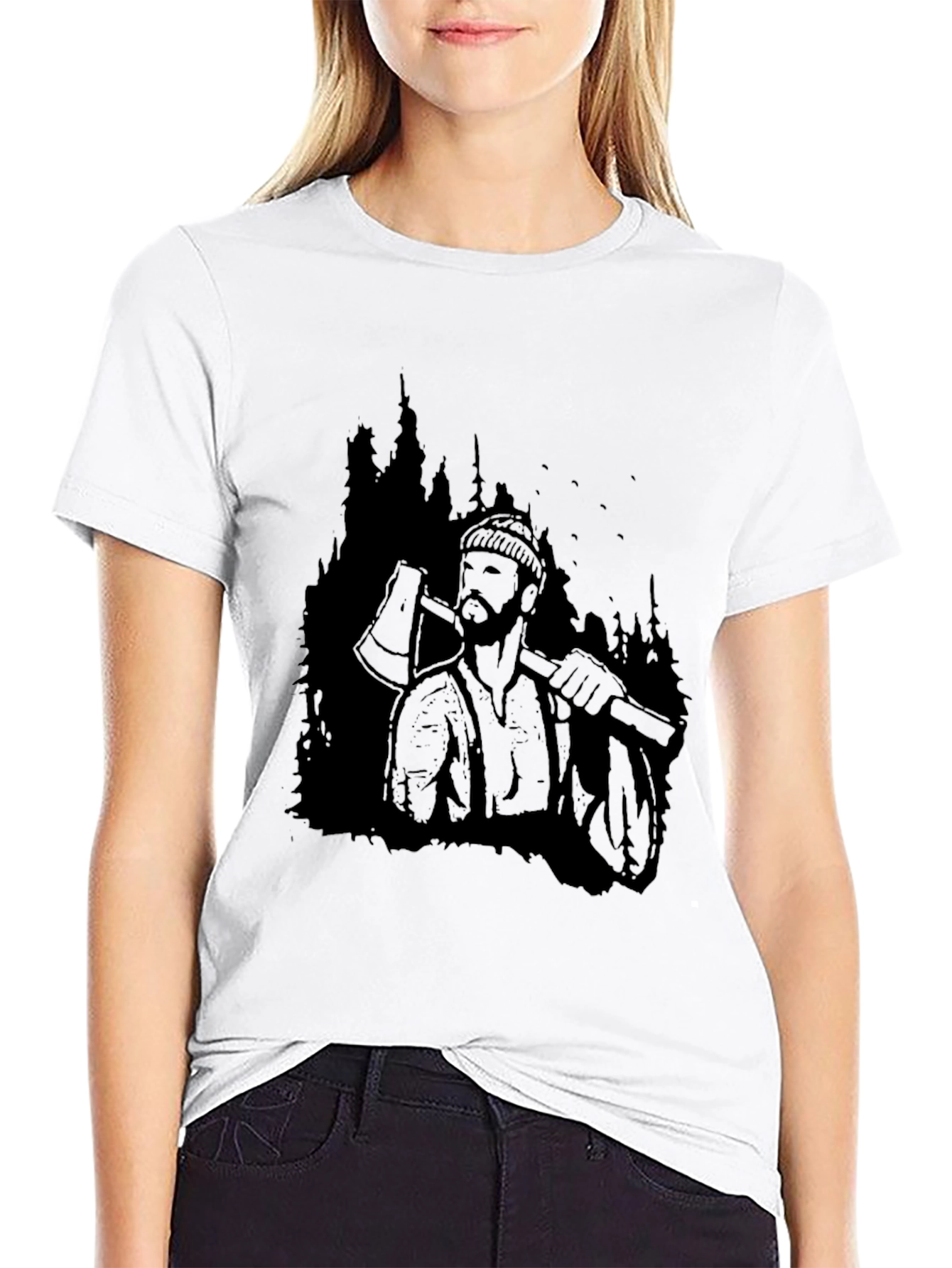 Lumberjack Graphic Tee - Classic Black T-Shirt