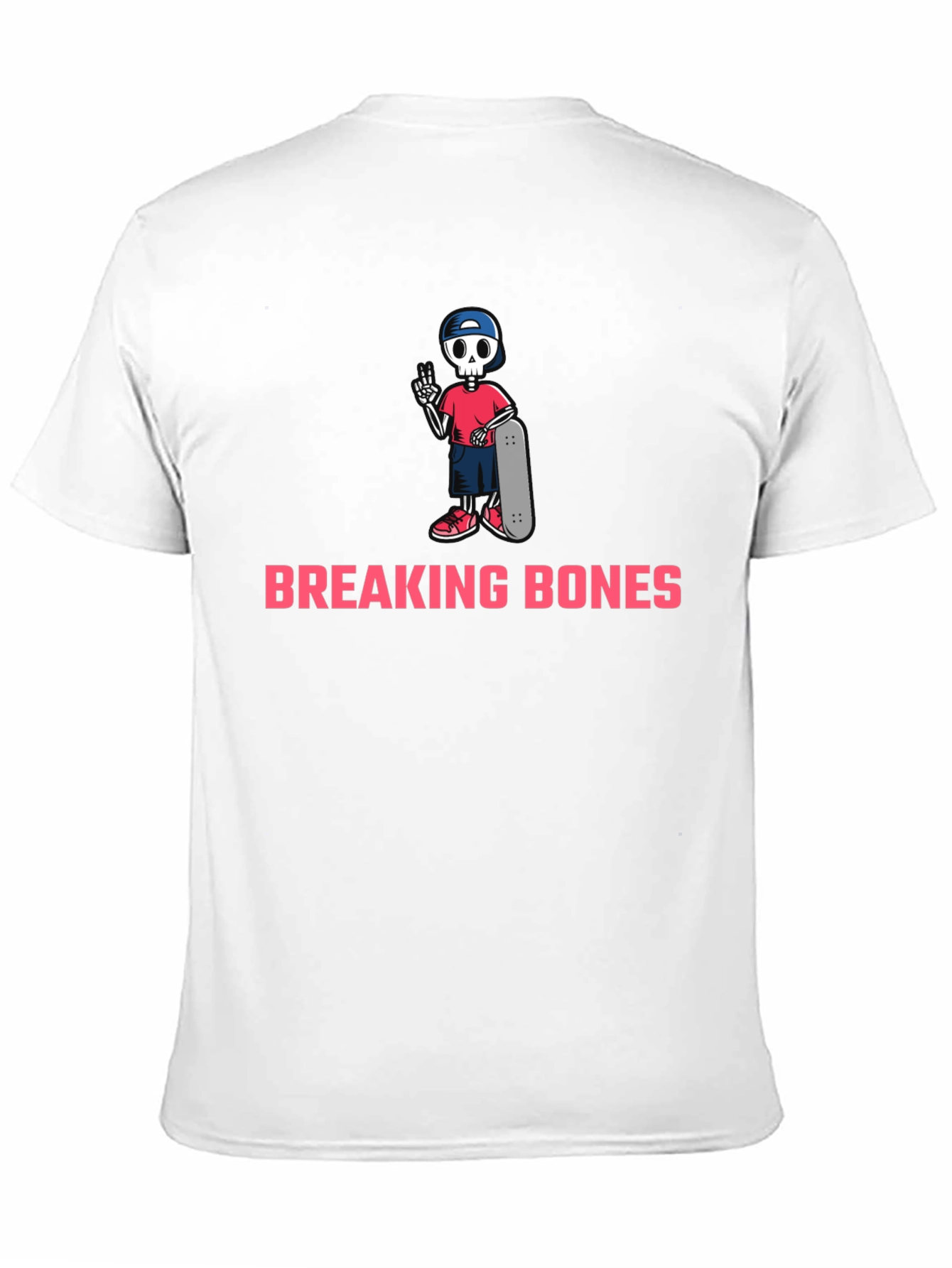 Breaking Bones Skeleton Skateboard T-Shirt