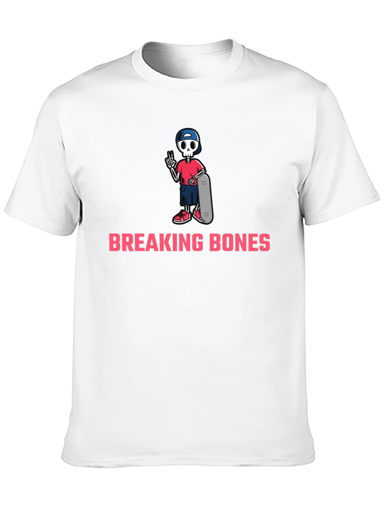 Breaking Bones Skeleton Skateboard T-Shirt