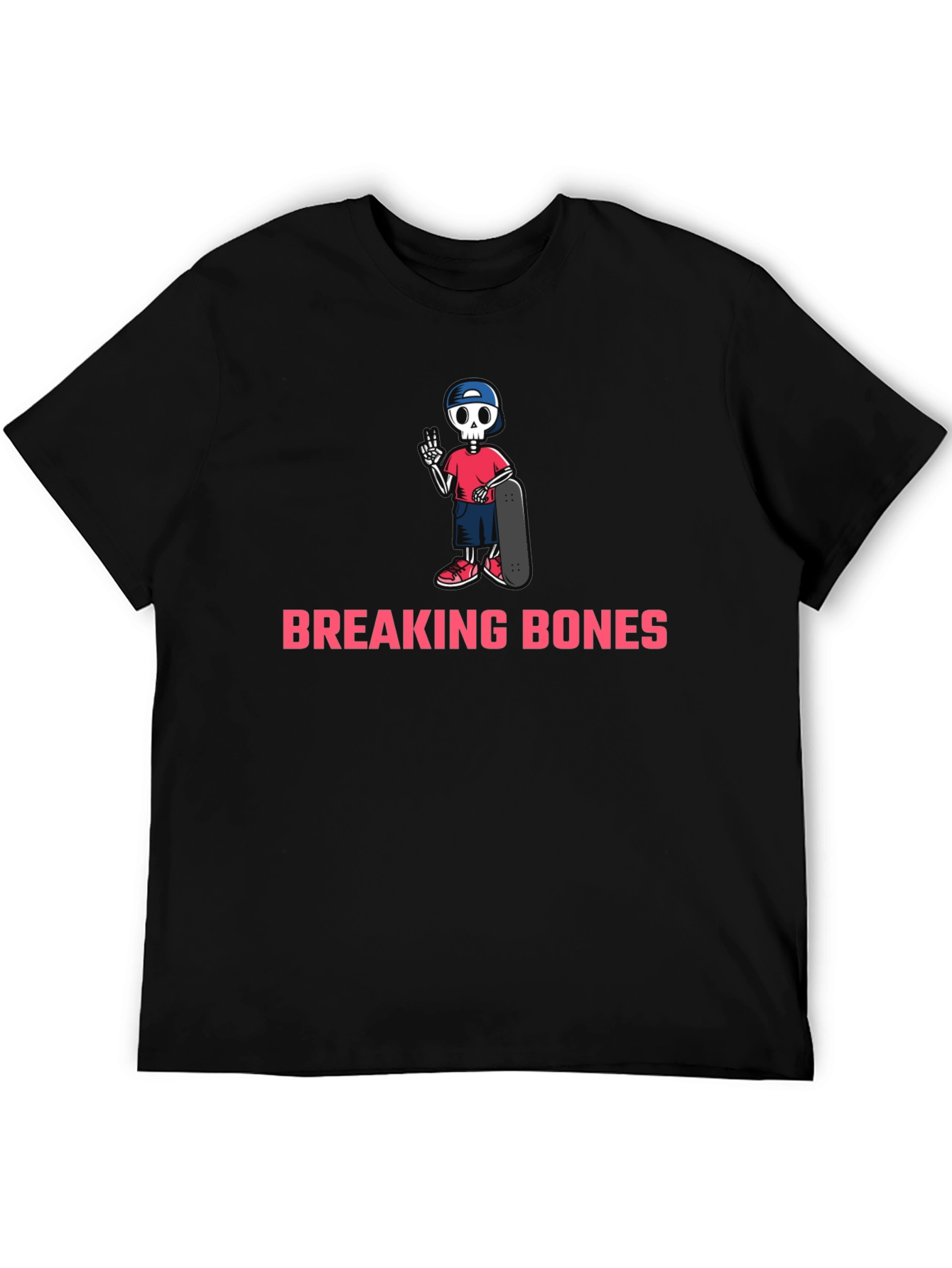 Breaking Bones Skeleton Skateboard T-Shirt