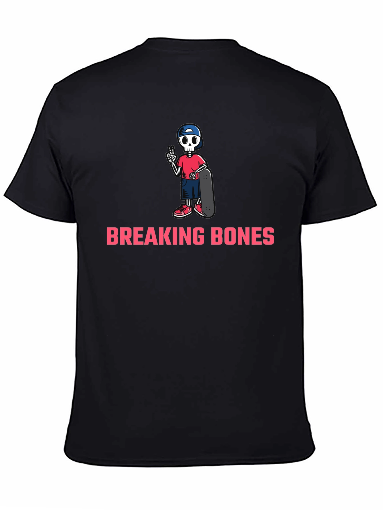 Breaking Bones Skeleton Skateboard T-Shirt