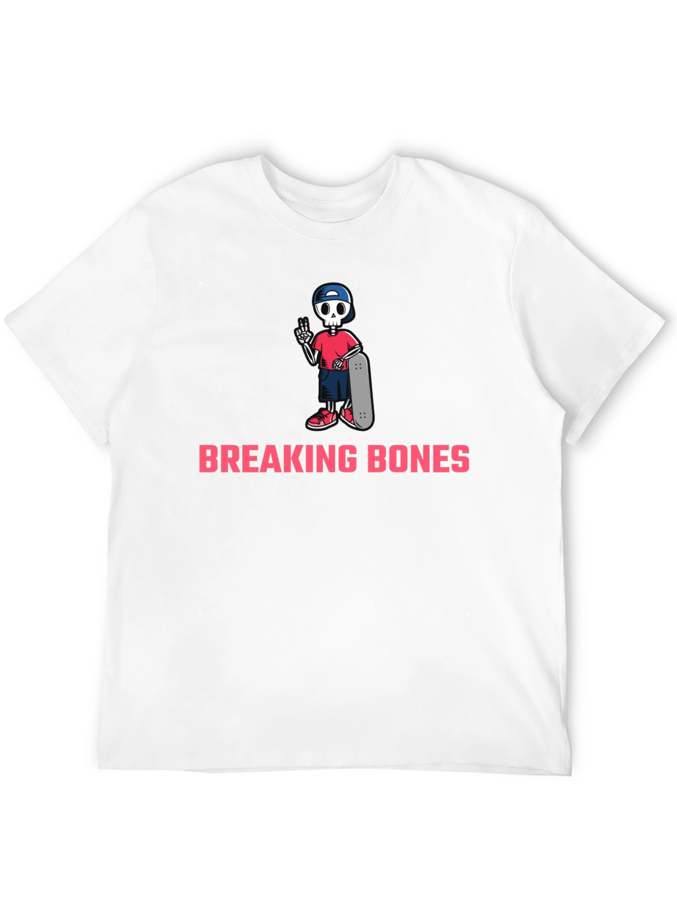 Breaking Bones Skeleton Skateboard T-Shirt
