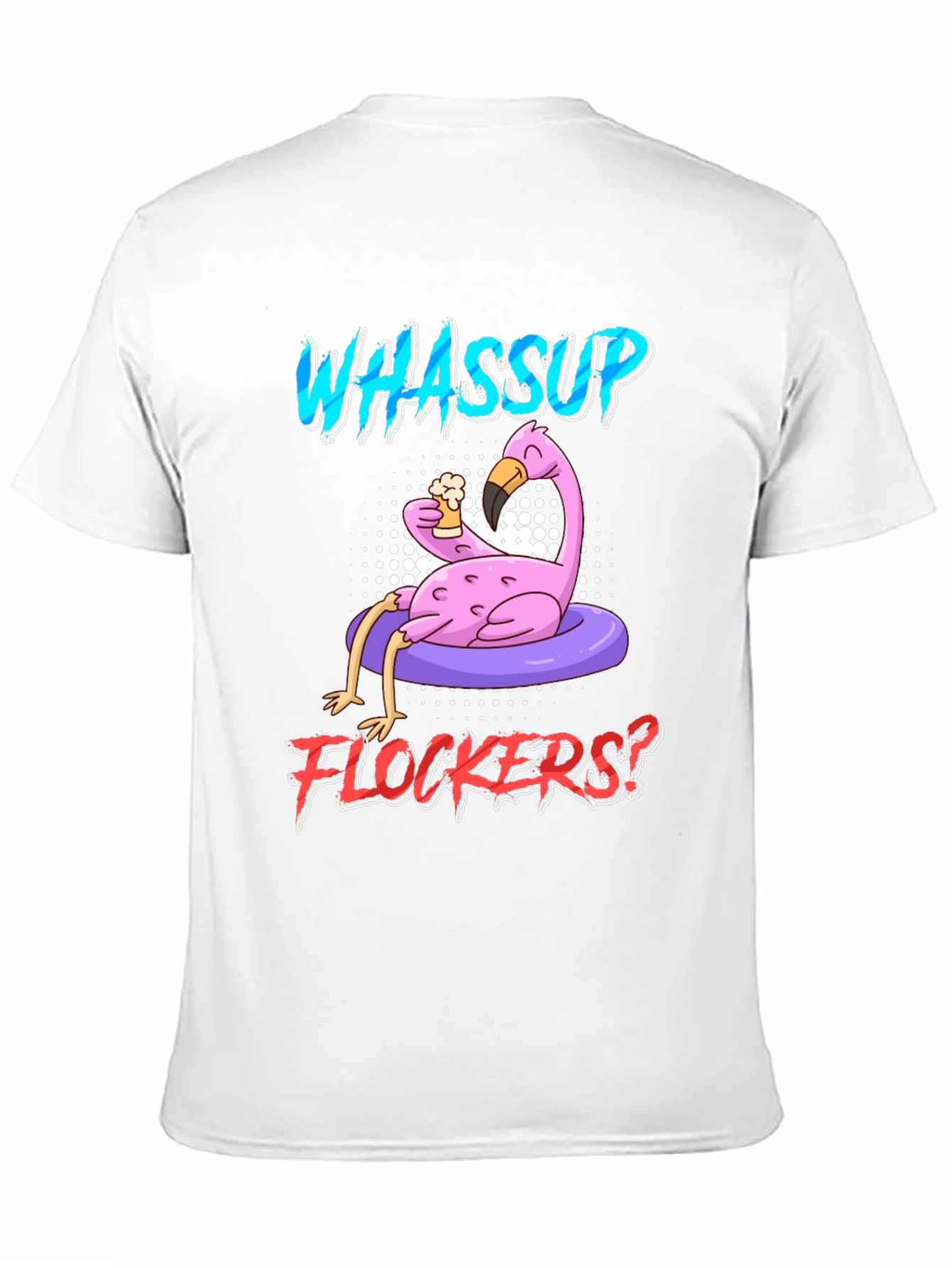 Whassup Flockers Flamingo Graphic Tee