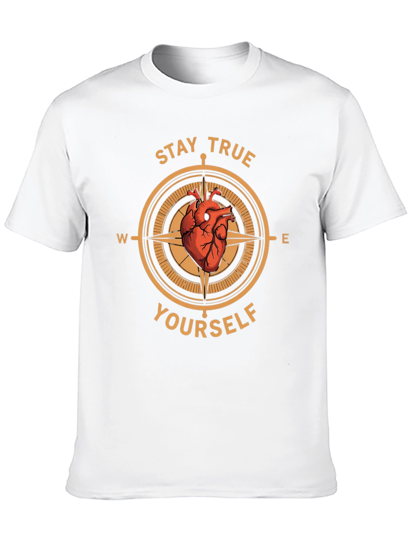 Stay True Yourself Compass Graphic T-Shirt