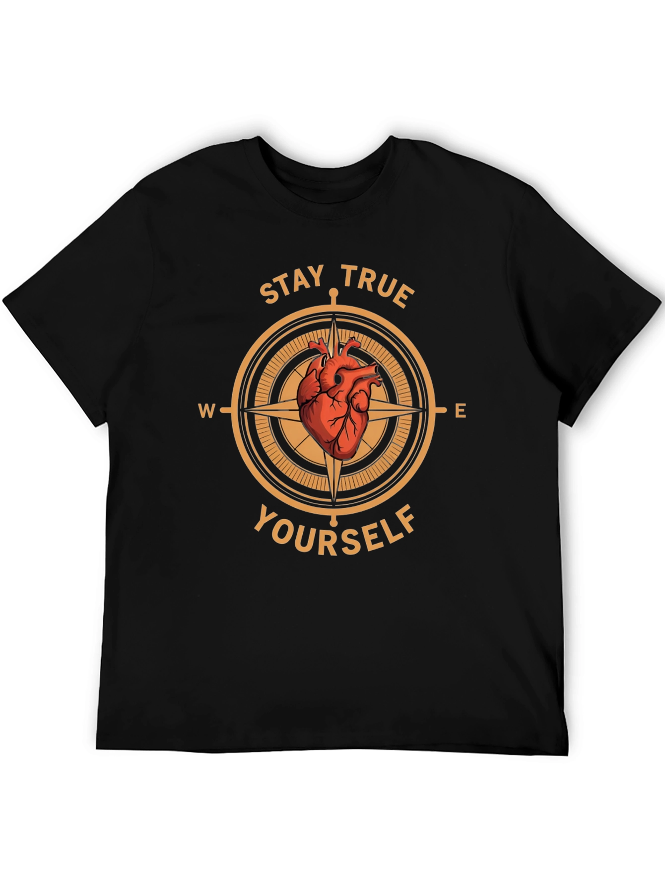 Stay True Yourself Compass Graphic T-Shirt