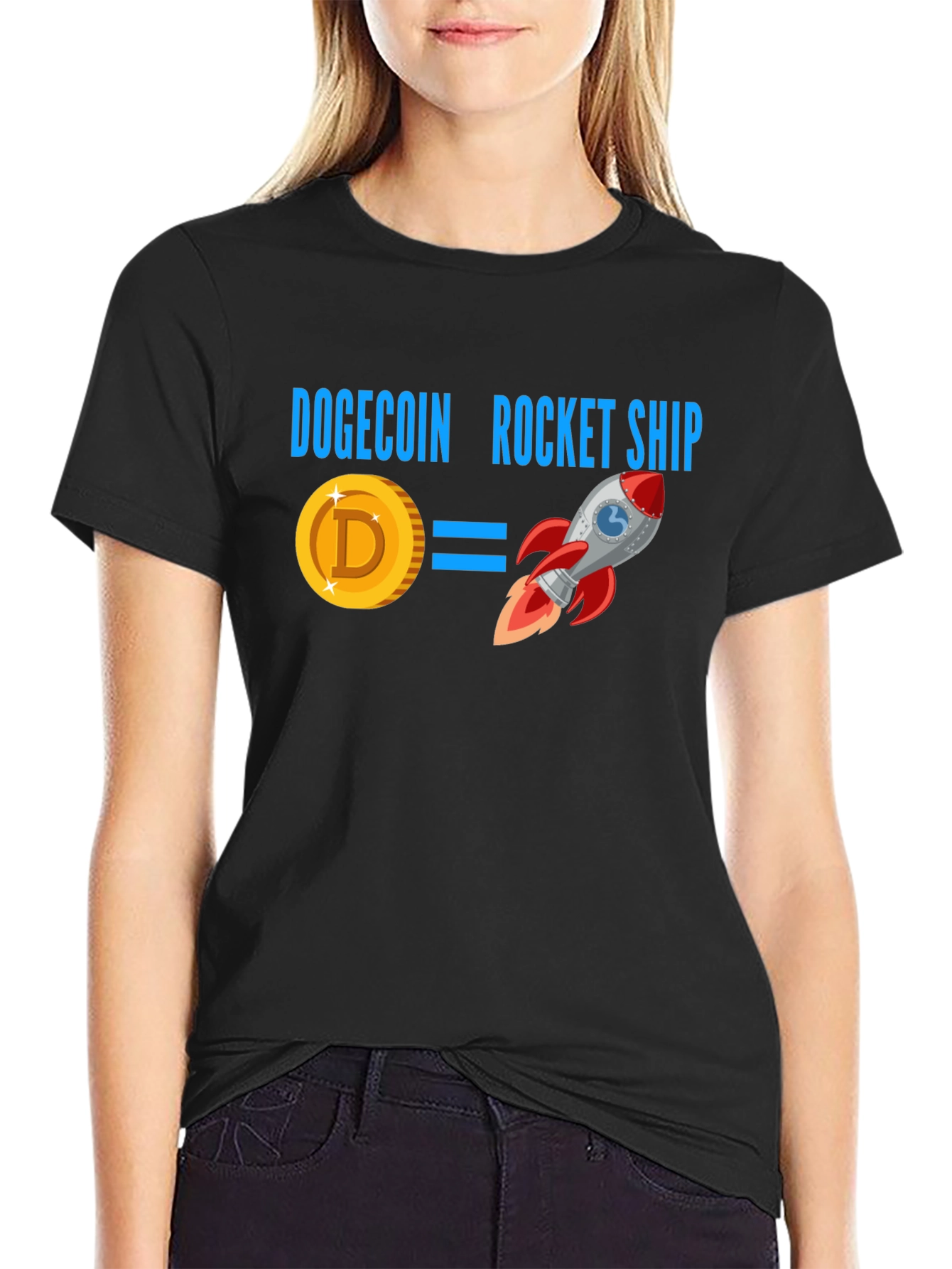 Dogecoin Rocket Ship T-Shirt