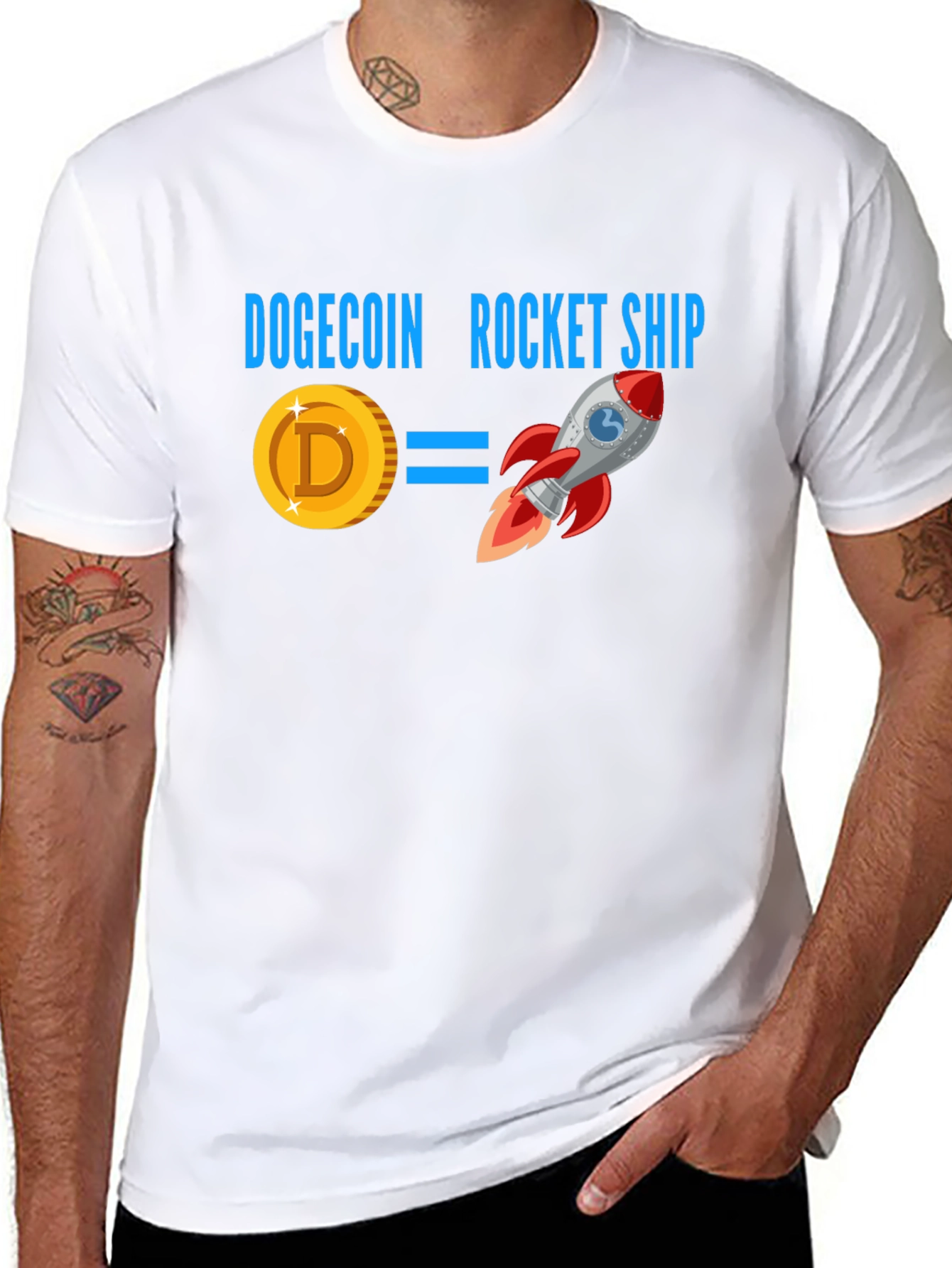 Dogecoin Rocket Ship T-Shirt