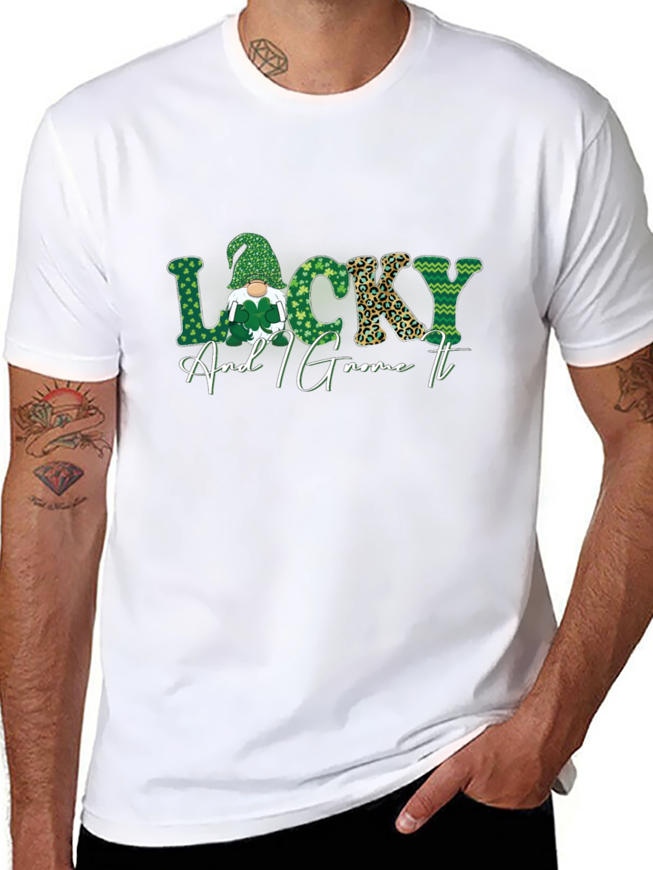 Lucky and I Gnome It St. Patricks Day T-Shirt