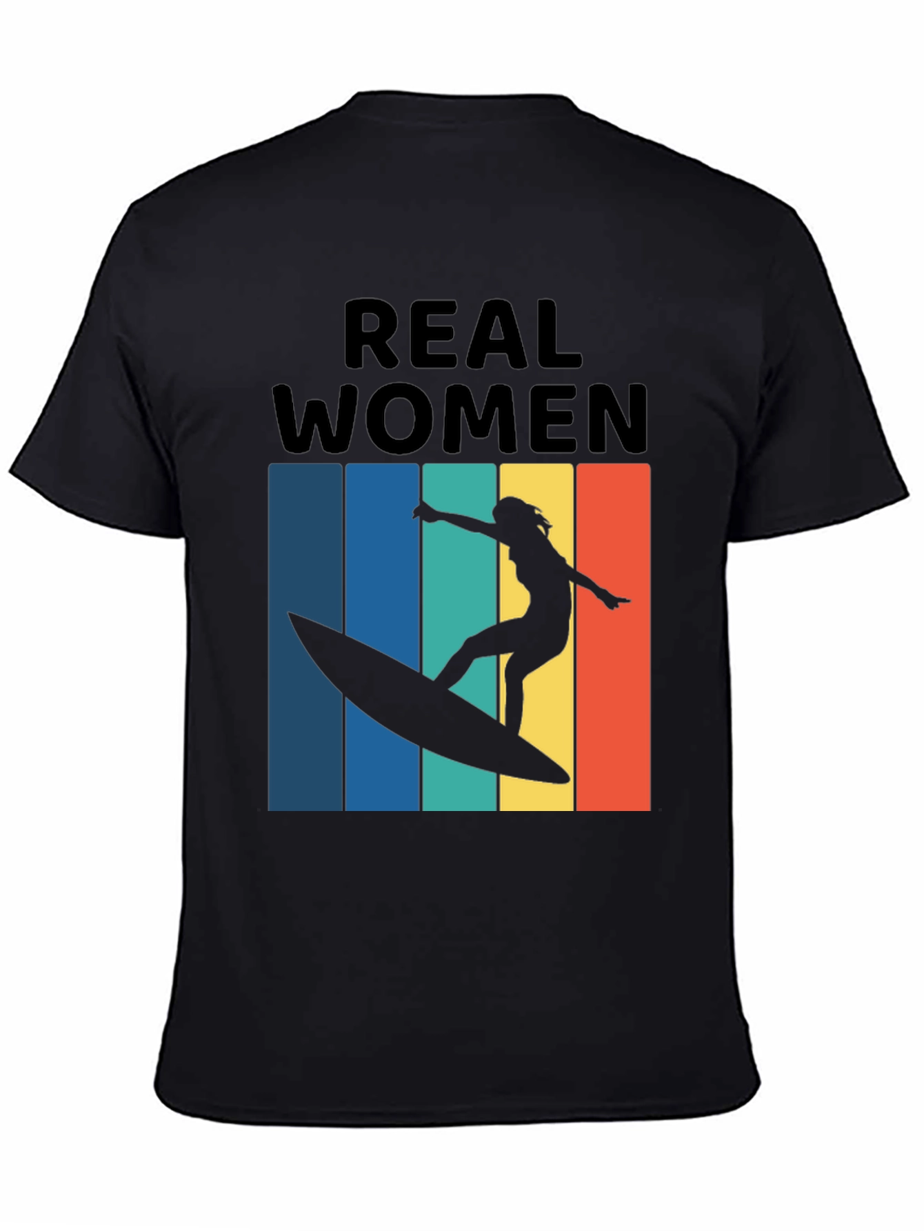 Real Women Surf T-Shirt Retro Graphic Tee