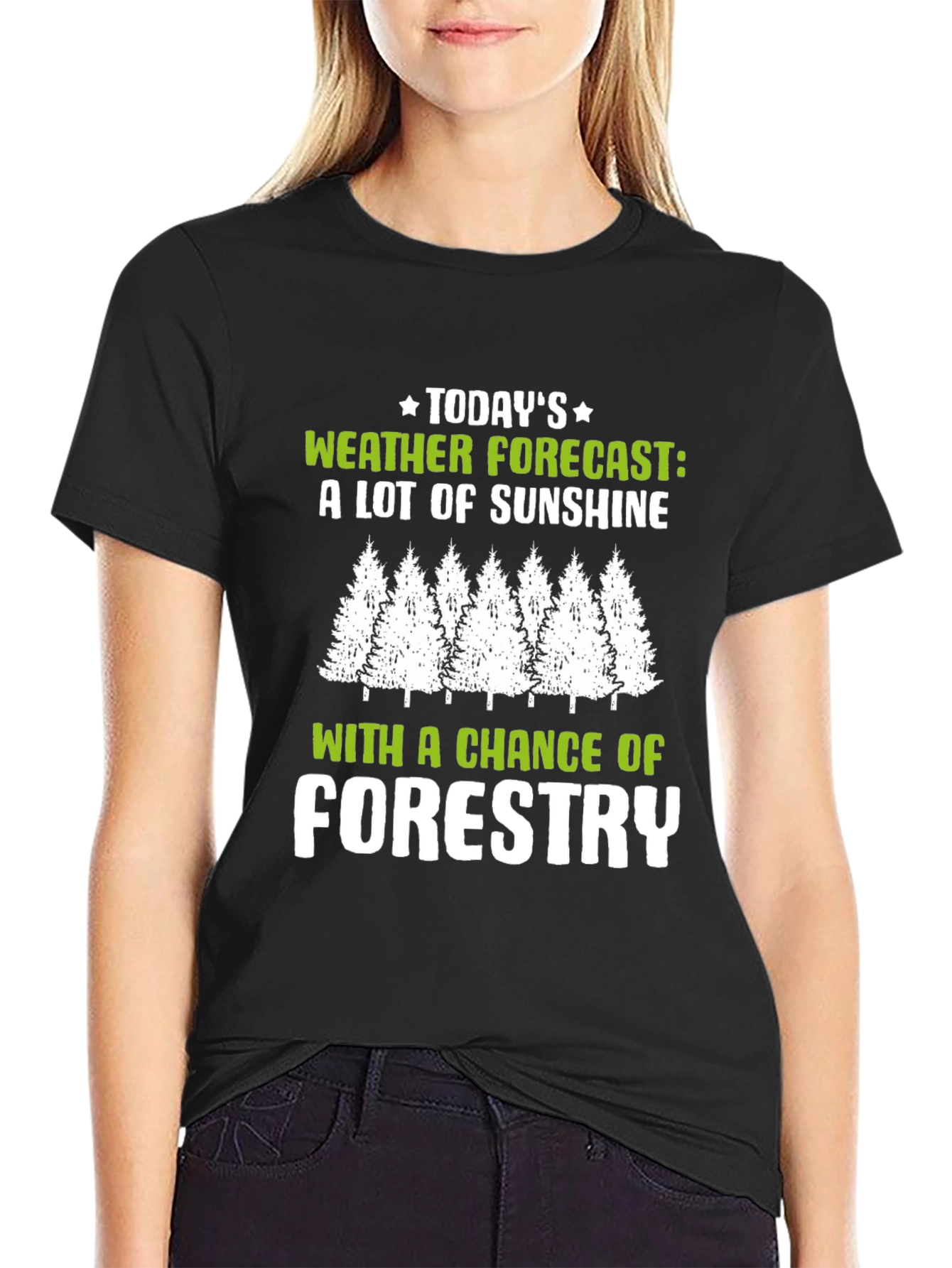 Funny Weather Forecast Forestry T-Shirt