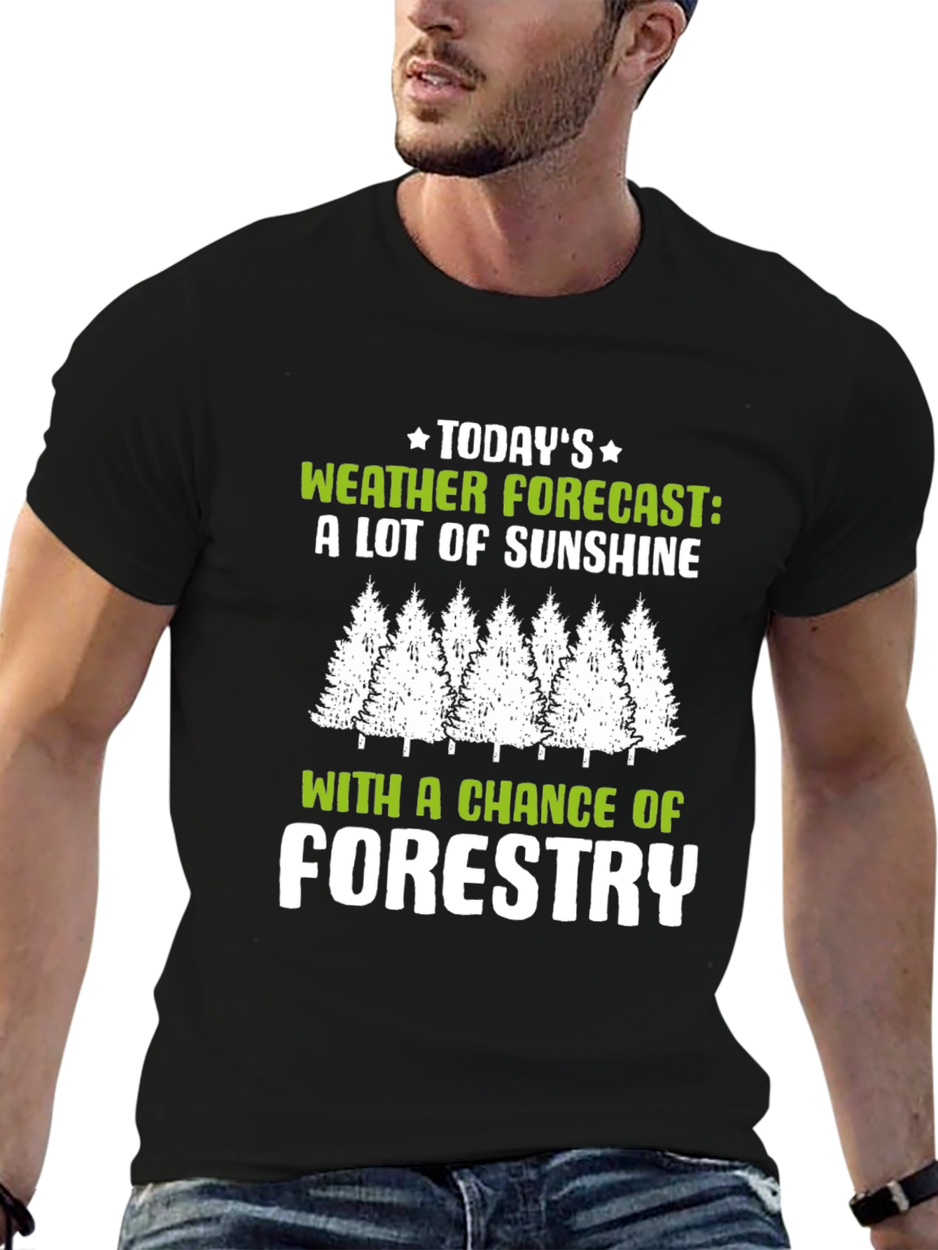 Funny Weather Forecast Forestry T-Shirt