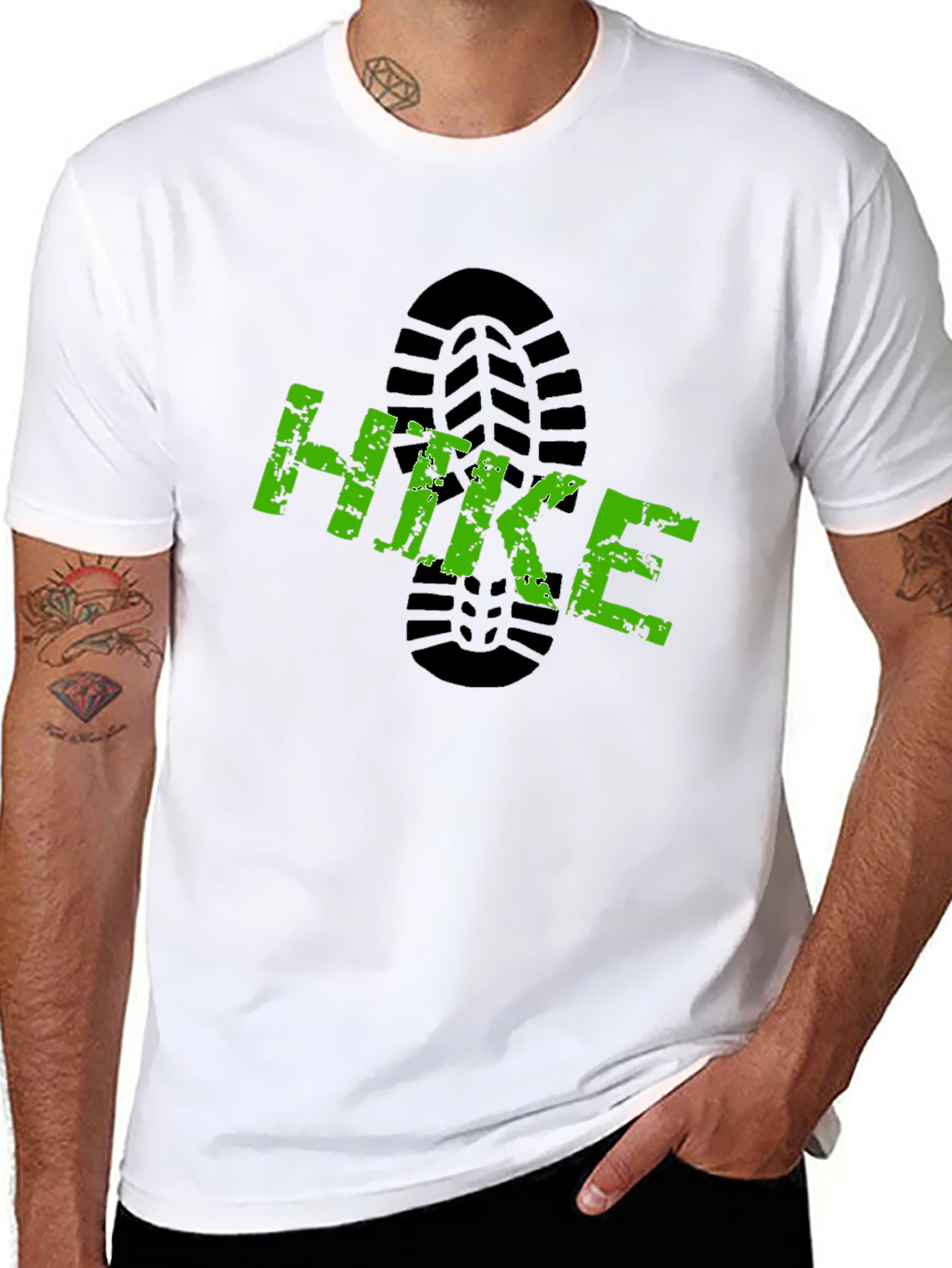 Hike Graphic Print Black T-Shirt
