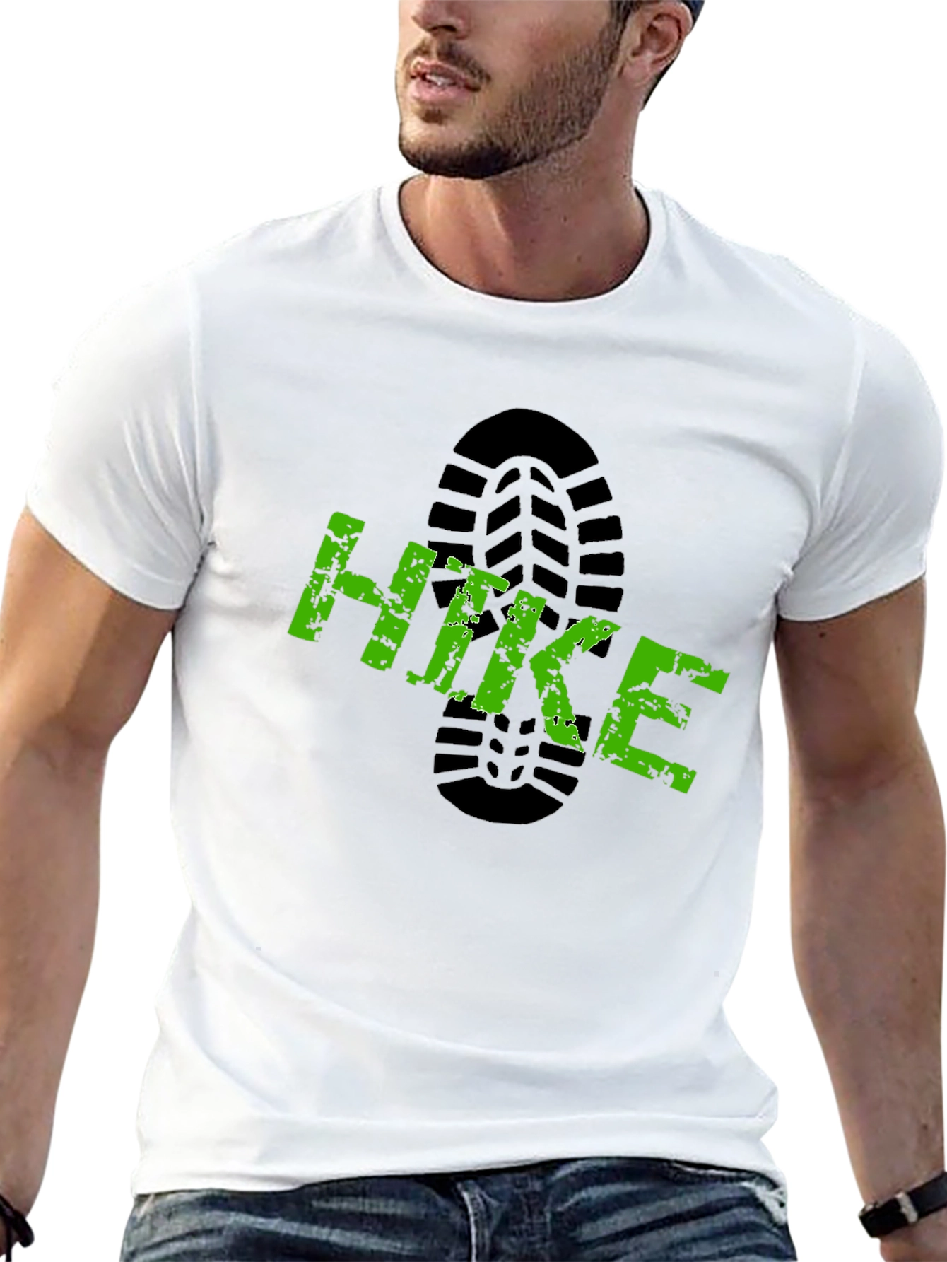 Hike Graphic Print Black T-Shirt