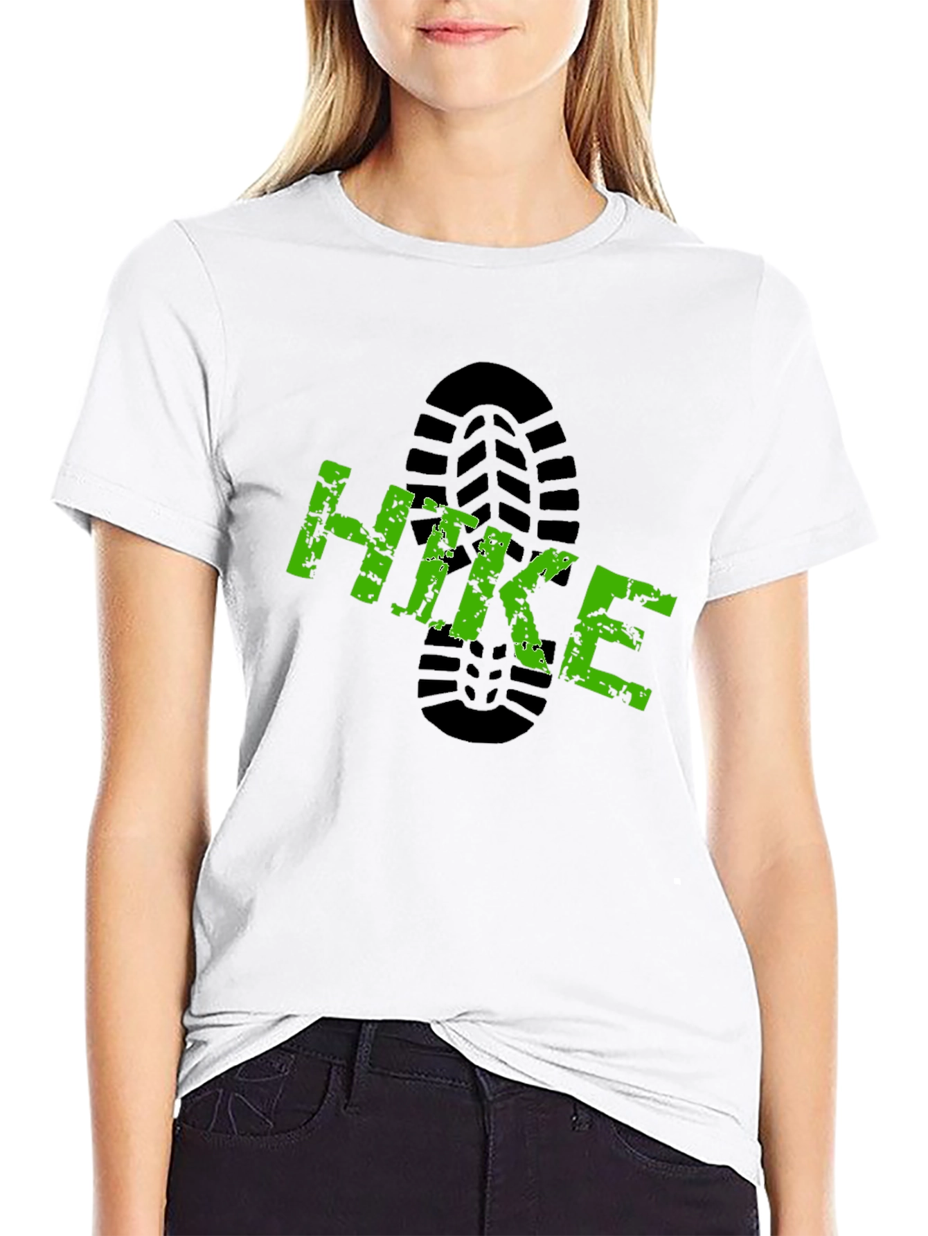 Hike Graphic Print Black T-Shirt