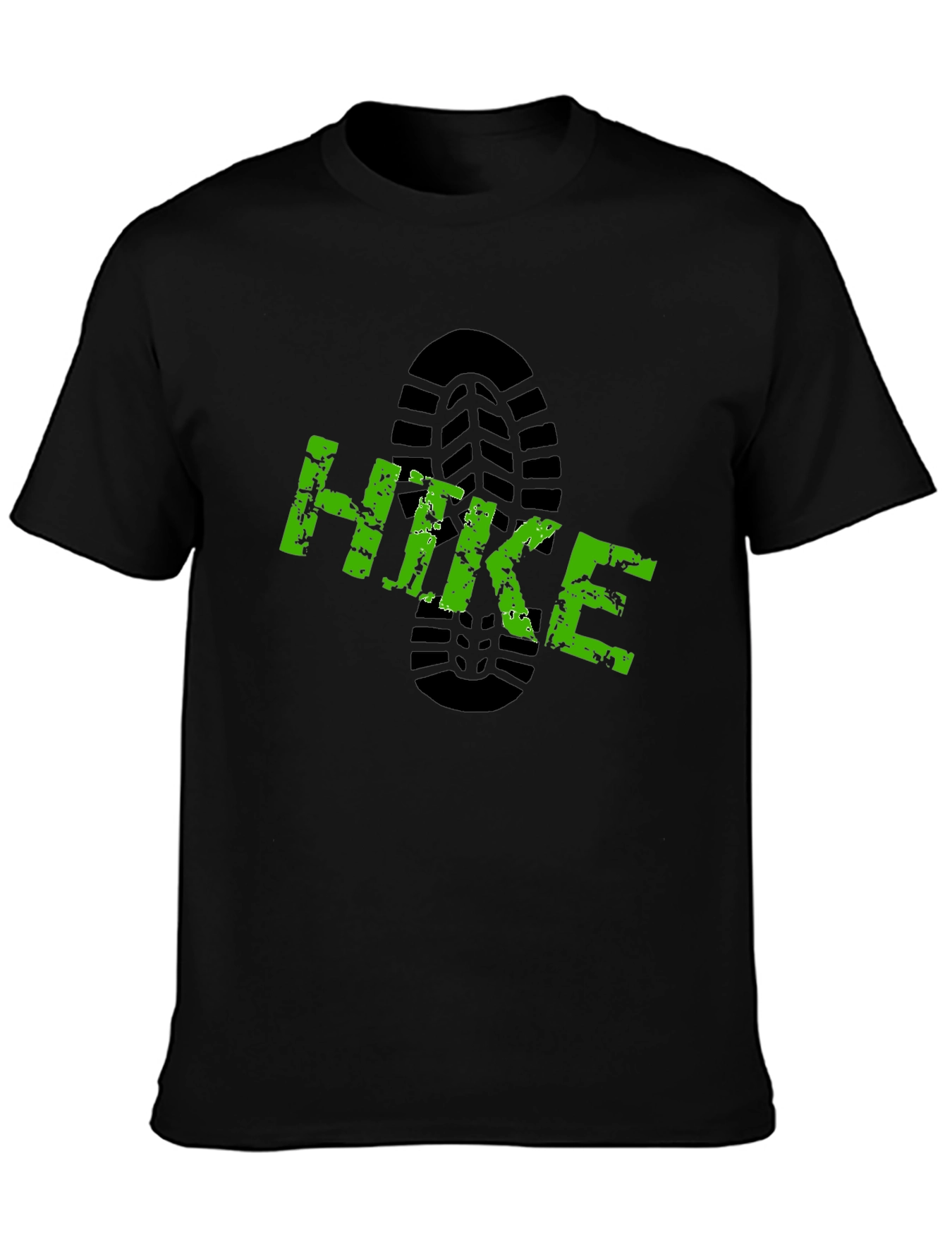 Hike Graphic Print Black T-Shirt