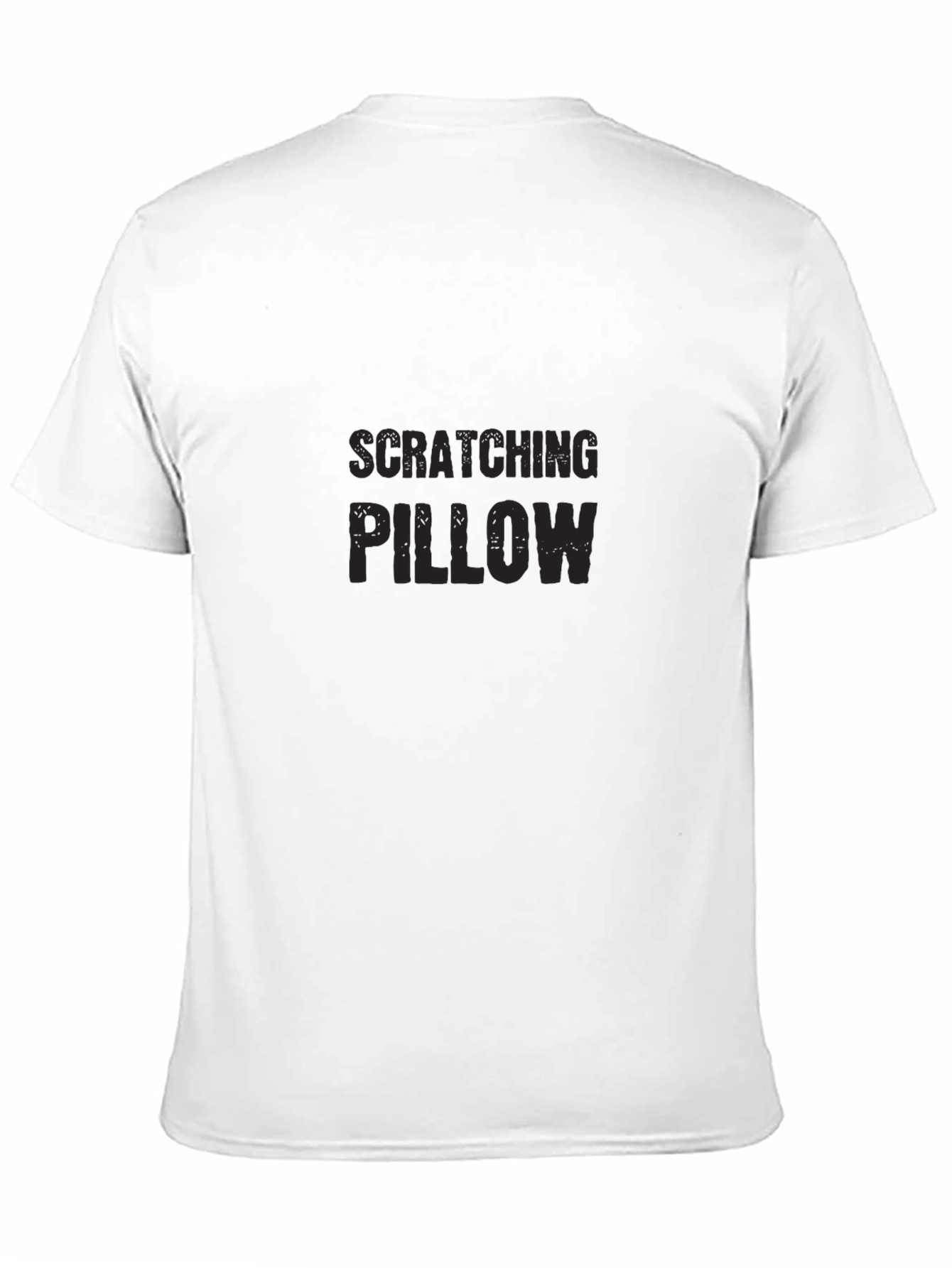 Scratching Pillow Black T-Shirt