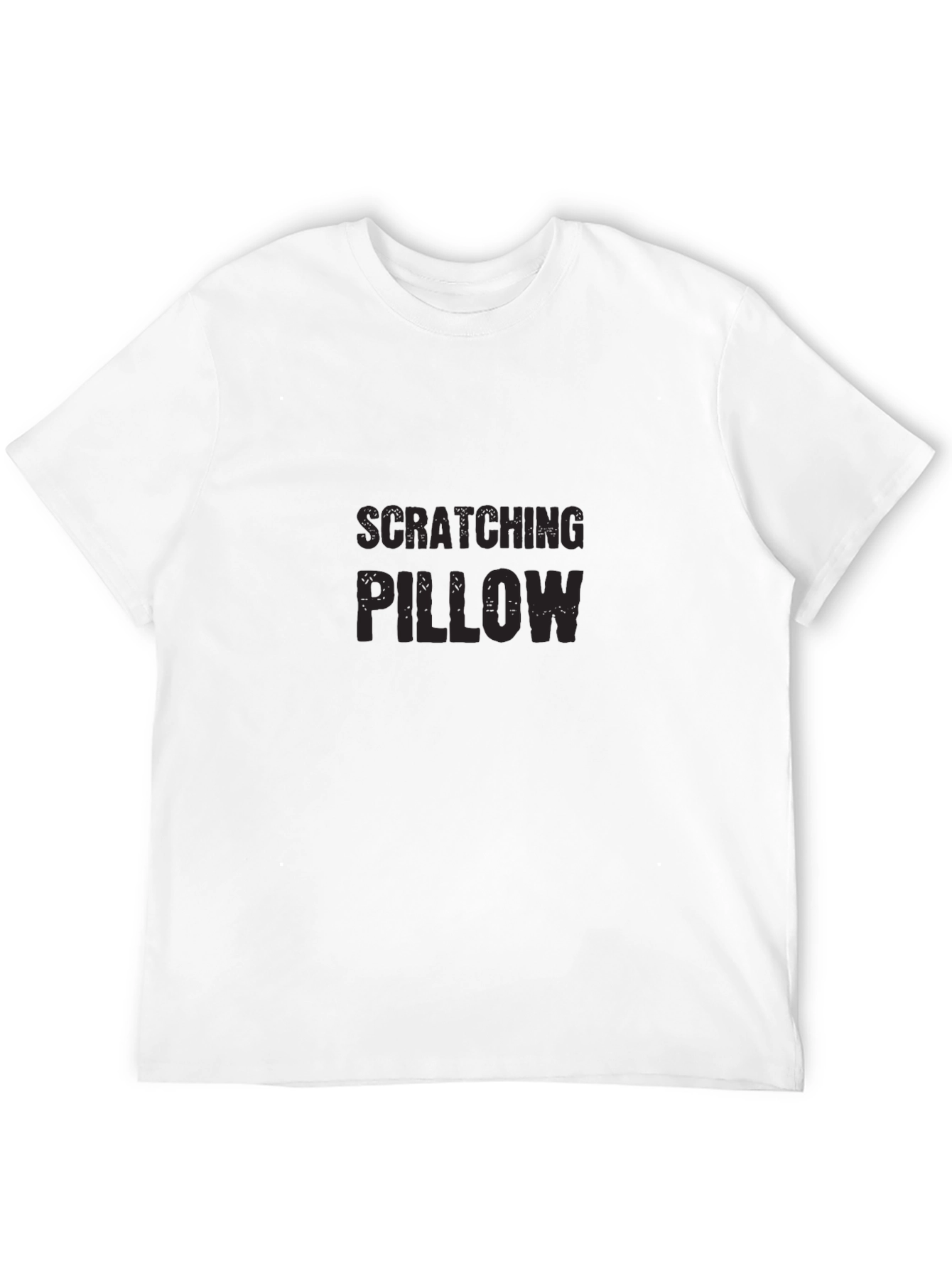 Scratching Pillow Black T-Shirt