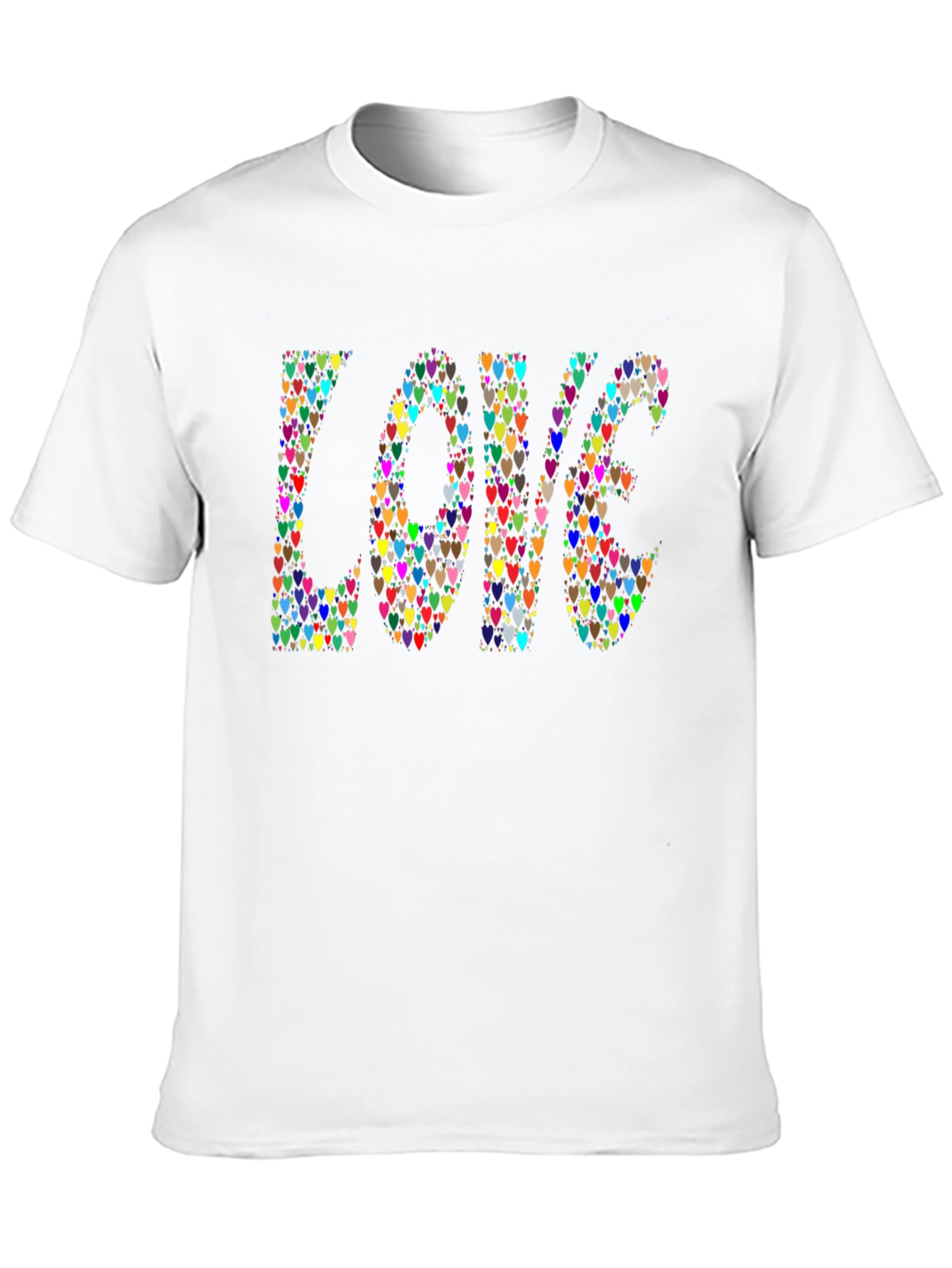 Heart LOVE Graphic Black T-Shirt