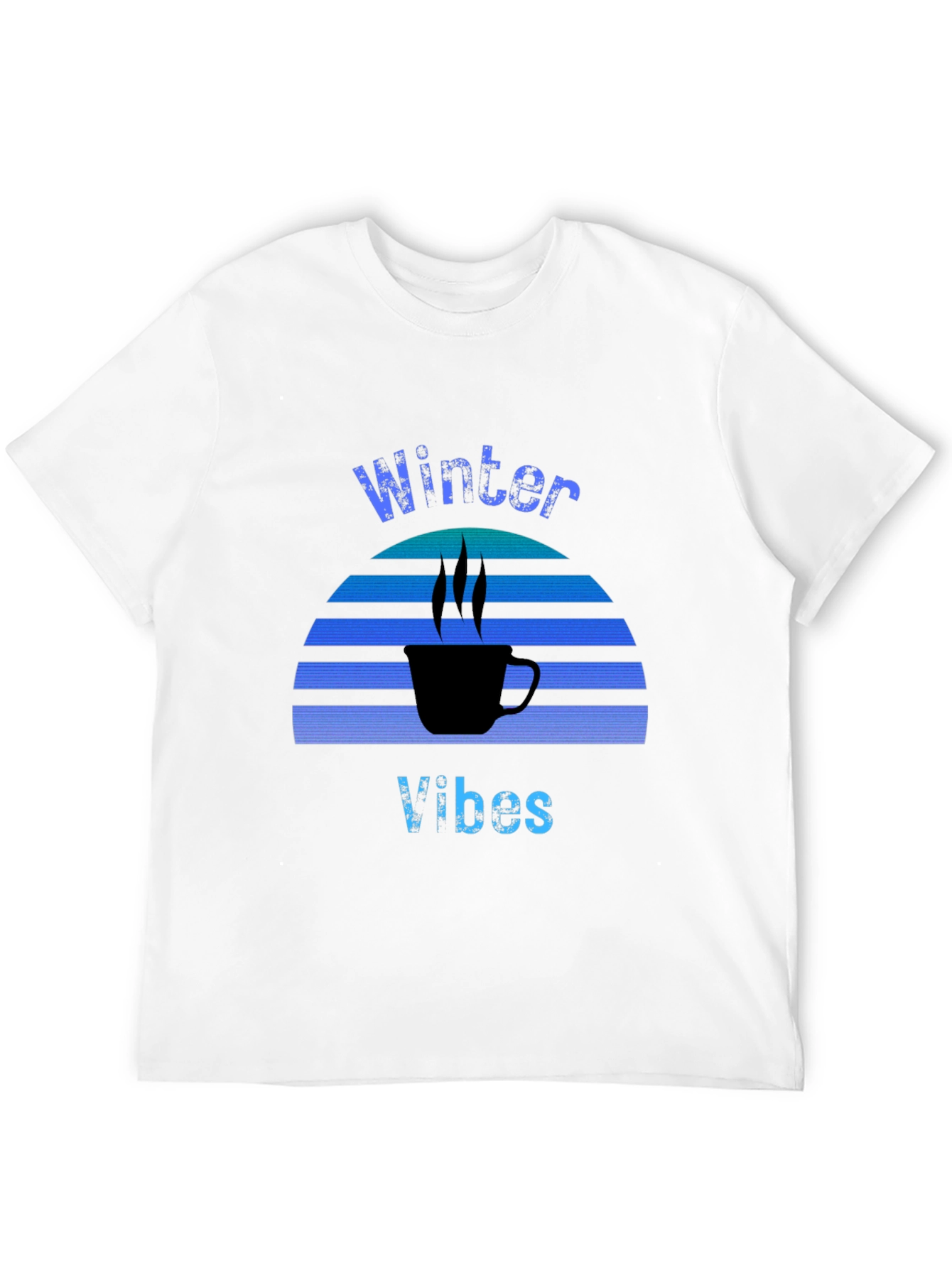 Winter Vibes Black Graphic Tee