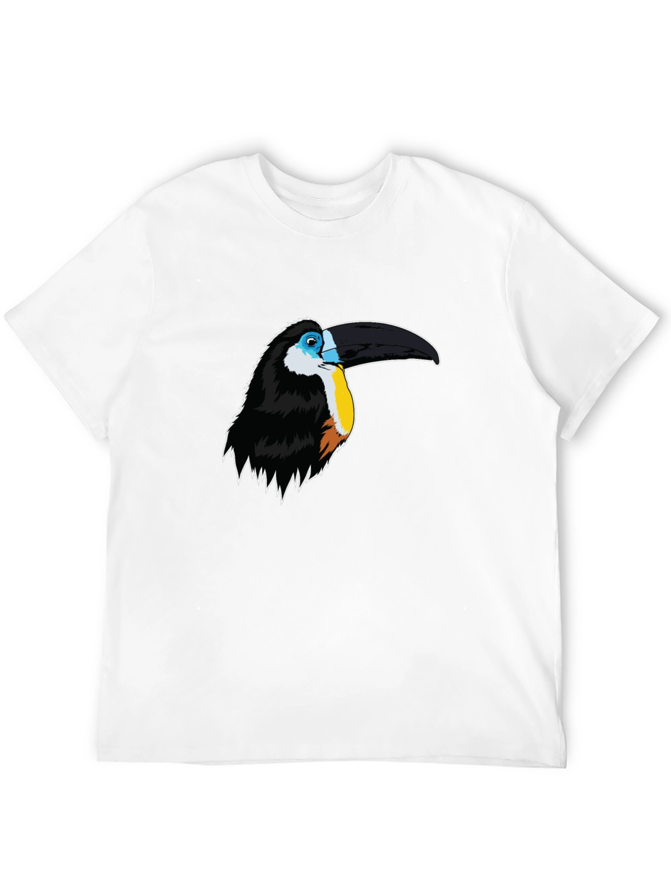 Toucan Graphic Print Mens Black T-Shirt