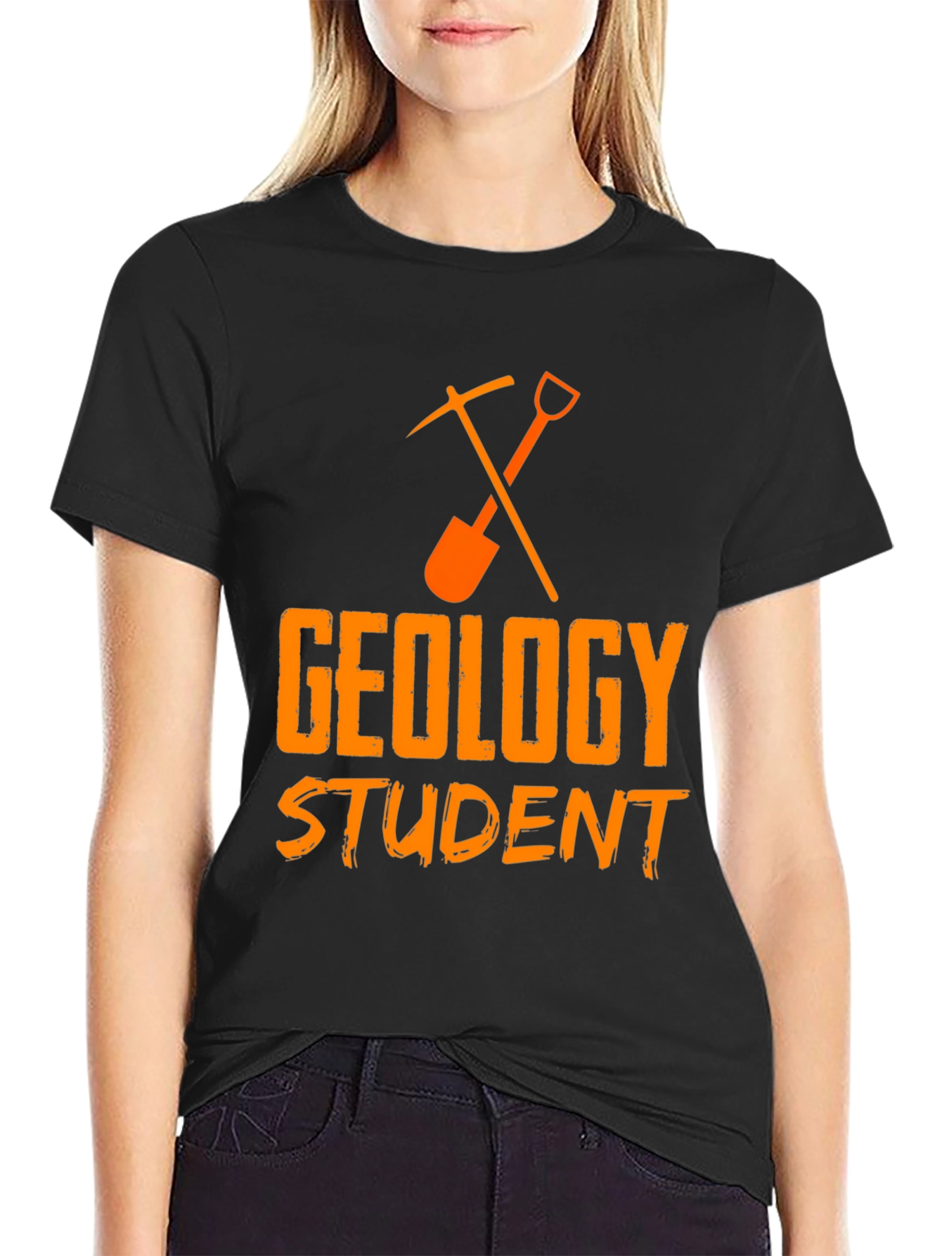 Geology Student T-Shirt - Black Cotton Tee