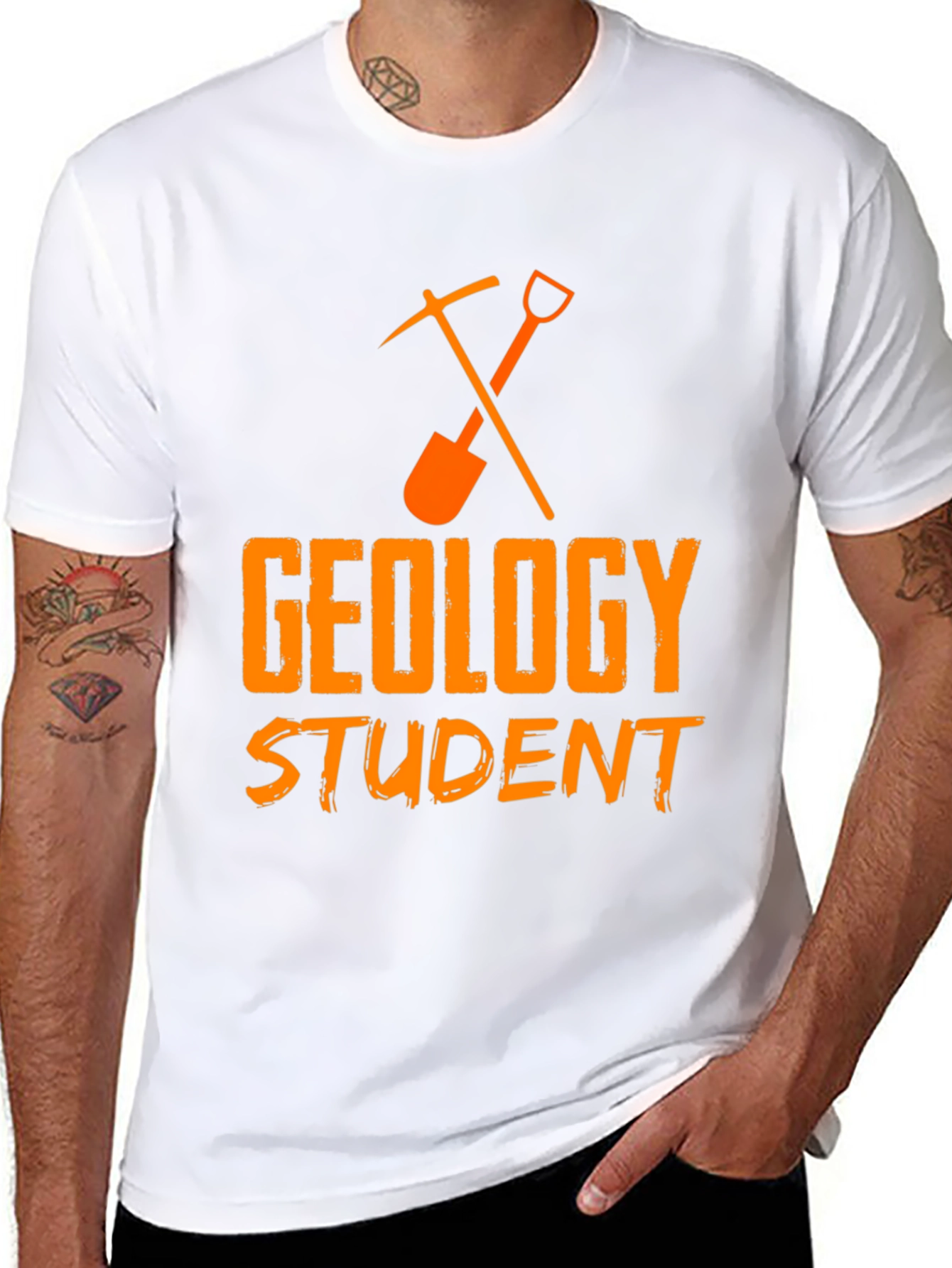 Geology Student T-Shirt - Black Cotton Tee