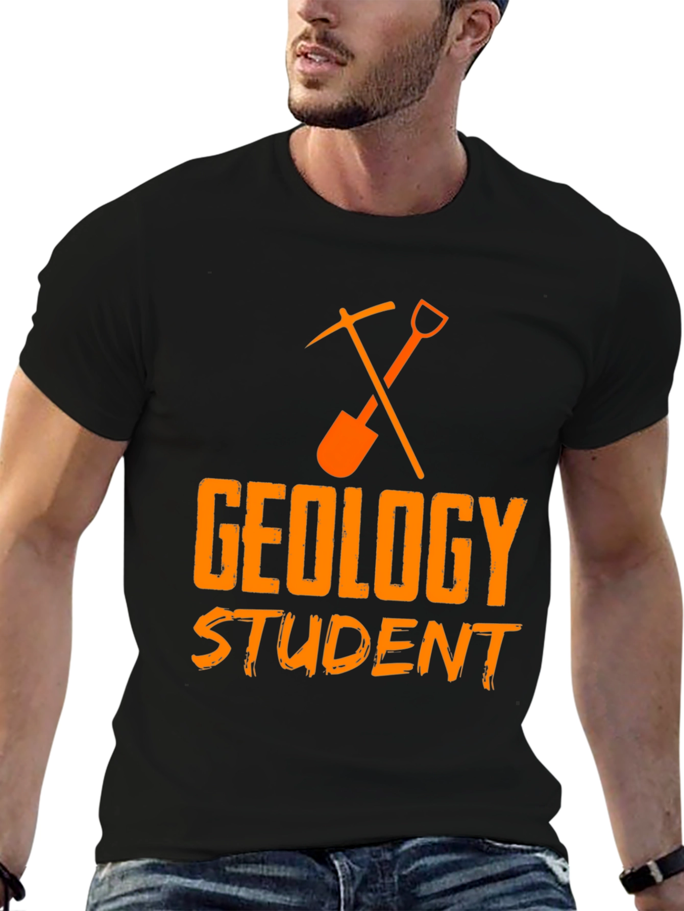 Geology Student T-Shirt - Black Cotton Tee