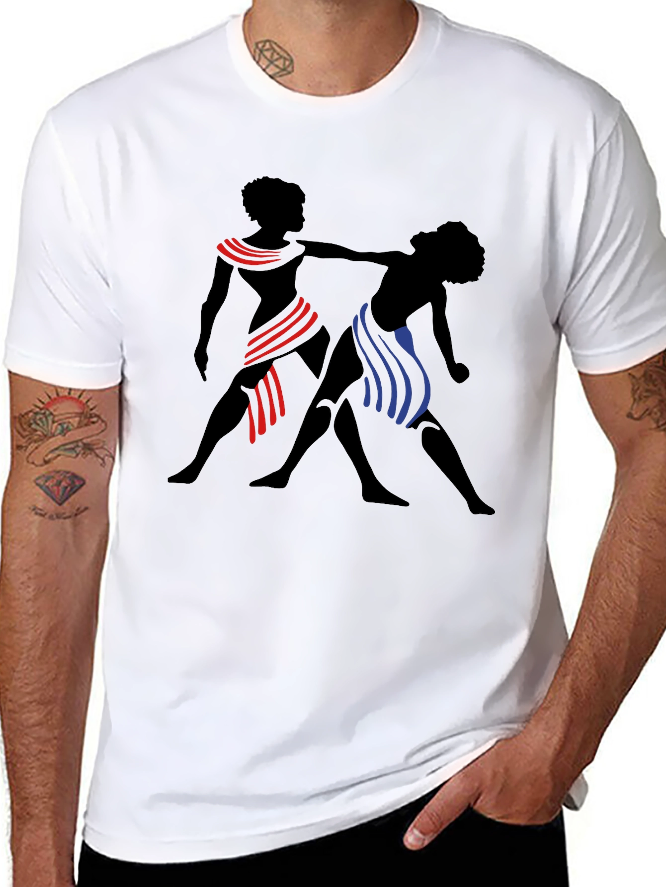 Silhouette Figures Graphic Tee